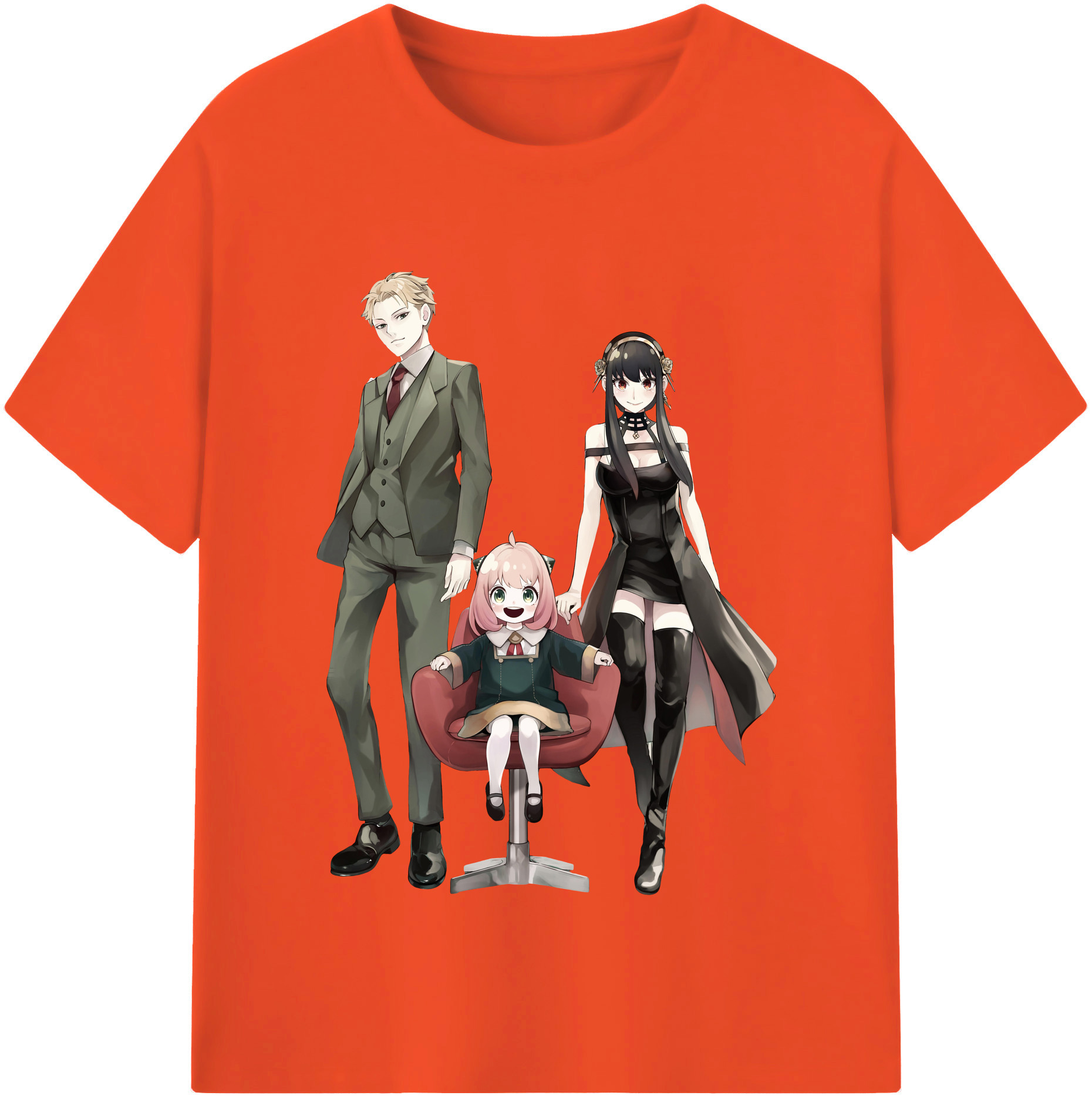 （画像用） SPY×FAMILY间谍家家酒 綿100％半袖Tシャツ（フロントプリント）