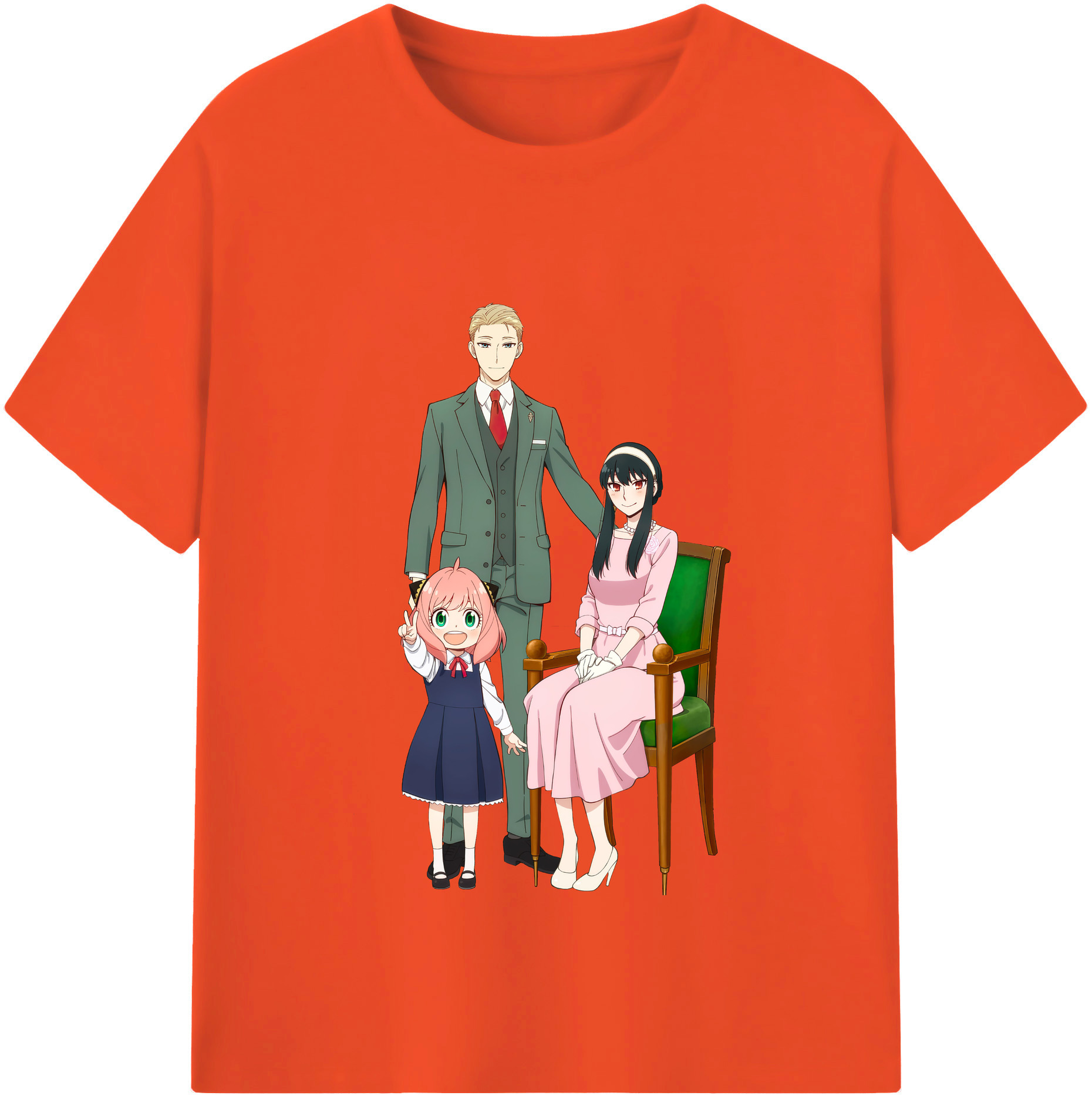 （画像用） SPY×FAMILY间谍家家酒 綿100％半袖Tシャツ（フロントプリント）