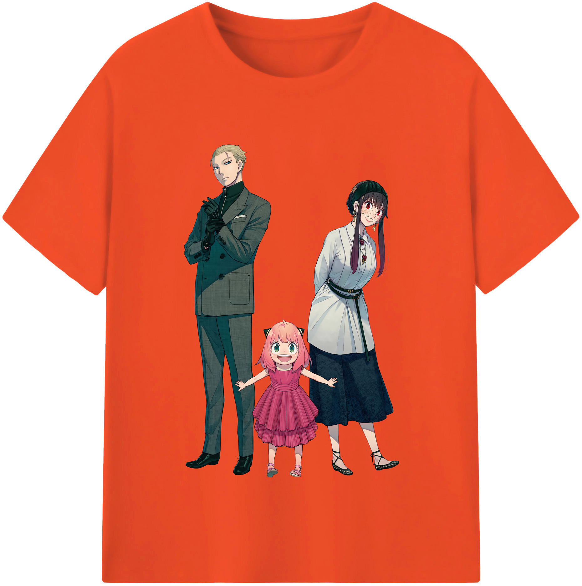 （画像用） SPY×FAMILY间谍家家酒 綿100％半袖Tシャツ（フロントプリント）