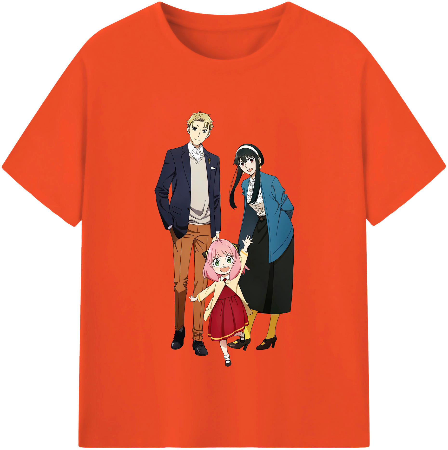 （画像用） SPY×FAMILY间谍家家酒 綿100％半袖Tシャツ（フロントプリント）