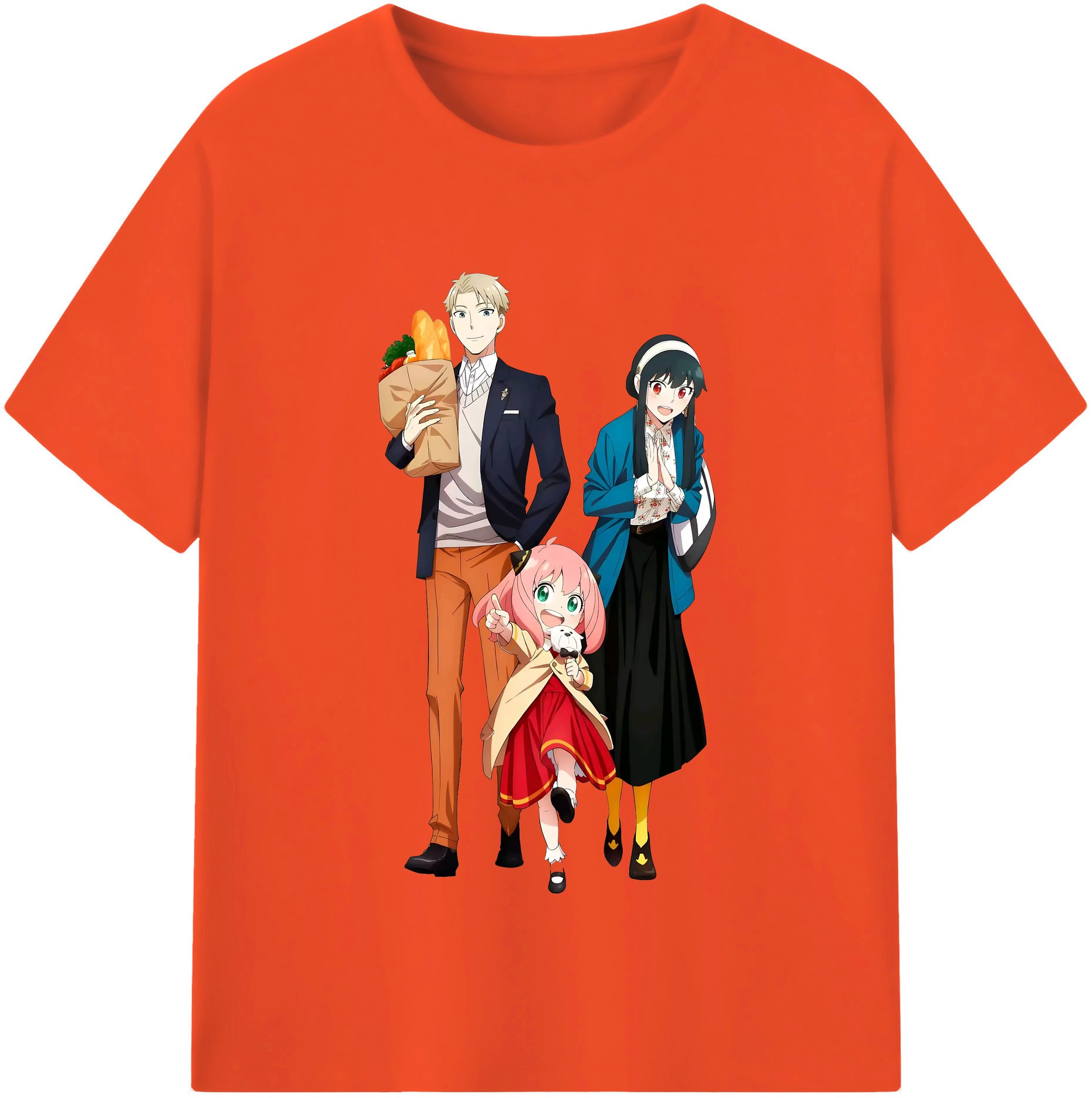 （画像用） SPY×FAMILY间谍家家酒 綿100％半袖Tシャツ（フロントプリント）