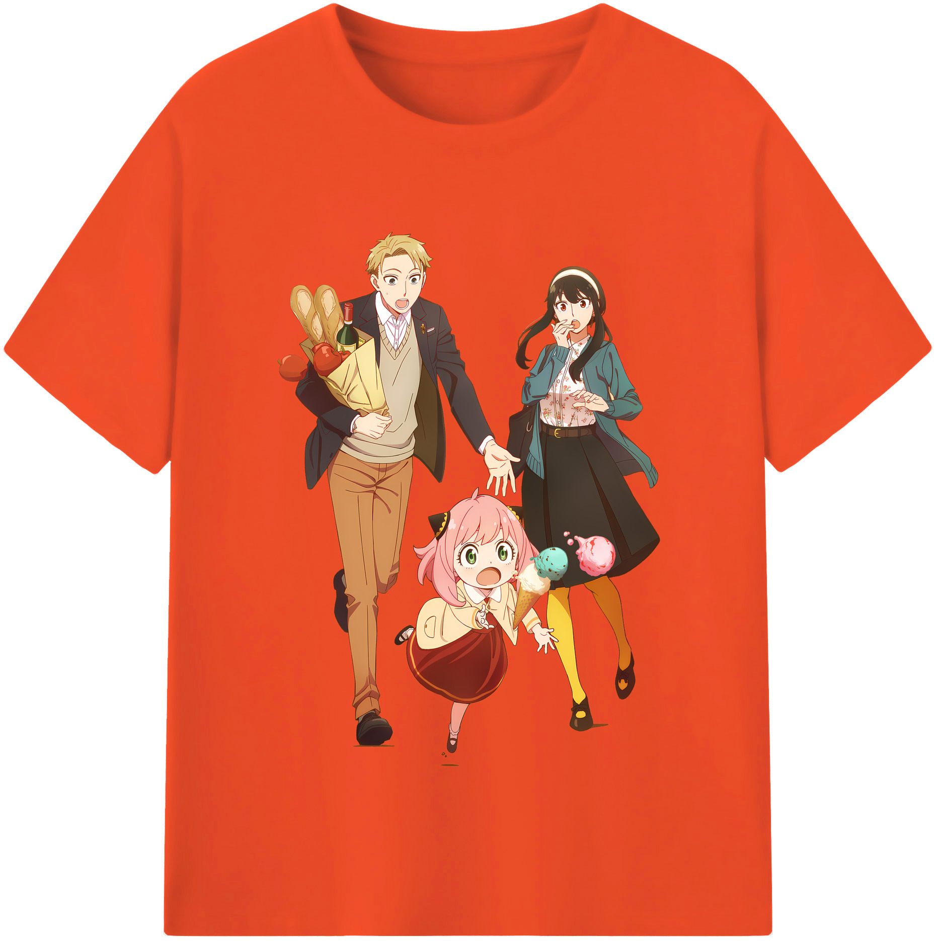 （画像用） SPY×FAMILY间谍家家酒 綿100％半袖Tシャツ（フロントプリント）