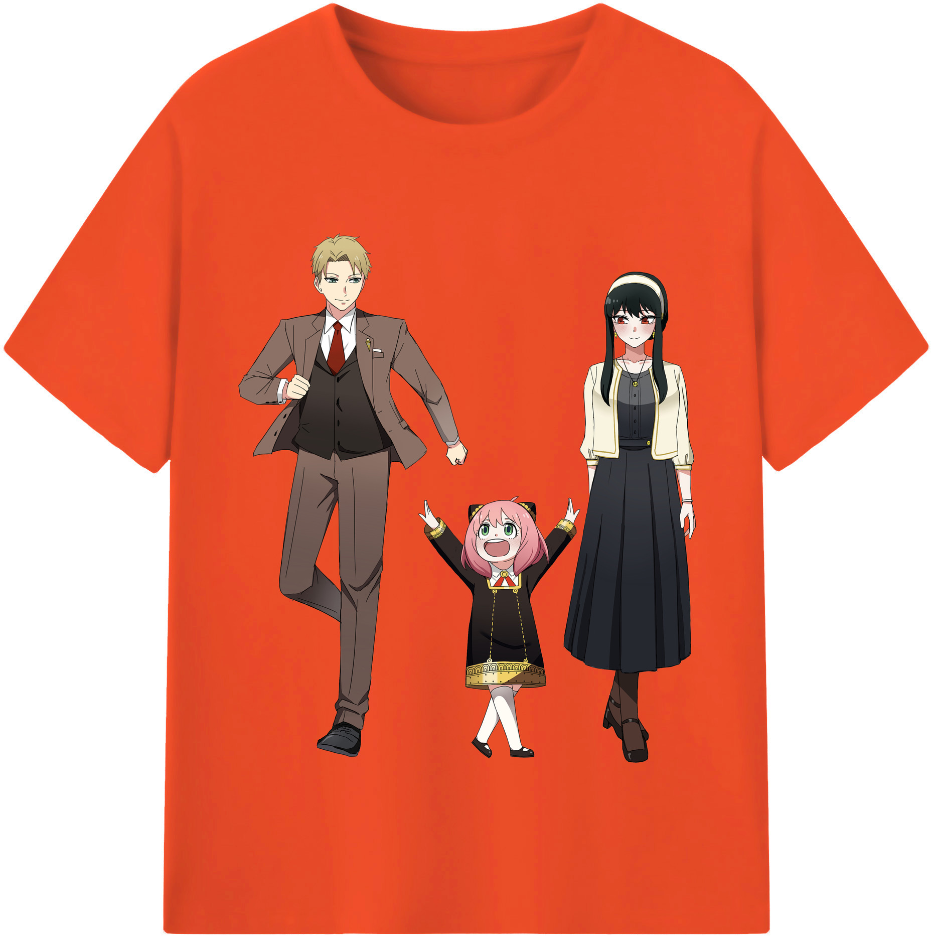 （画像用） SPY×FAMILY间谍家家酒 綿100％半袖Tシャツ（フロントプリント）