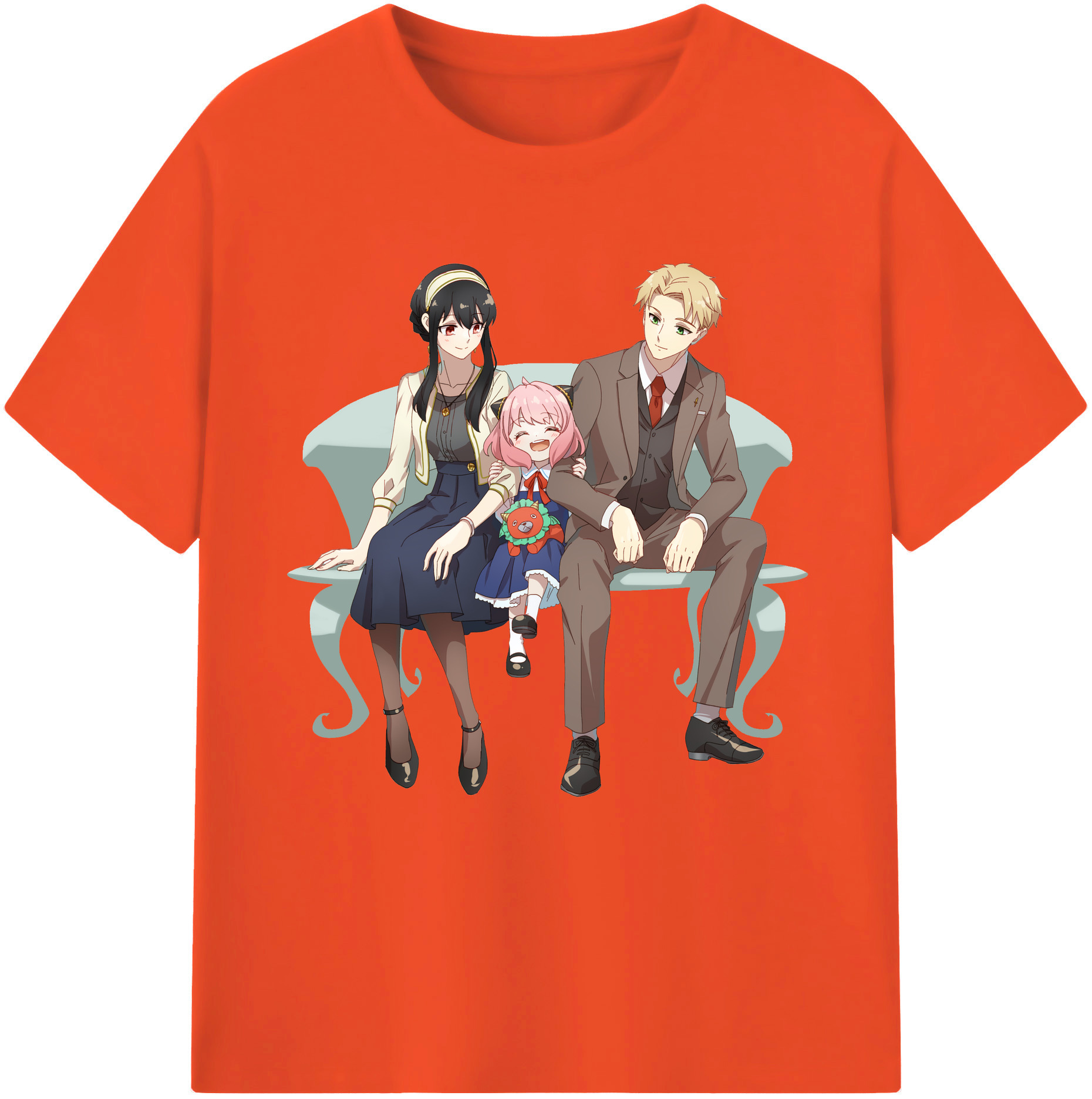 （画像用） SPY×FAMILY间谍家家酒 綿100％半袖Tシャツ（フロントプリント）