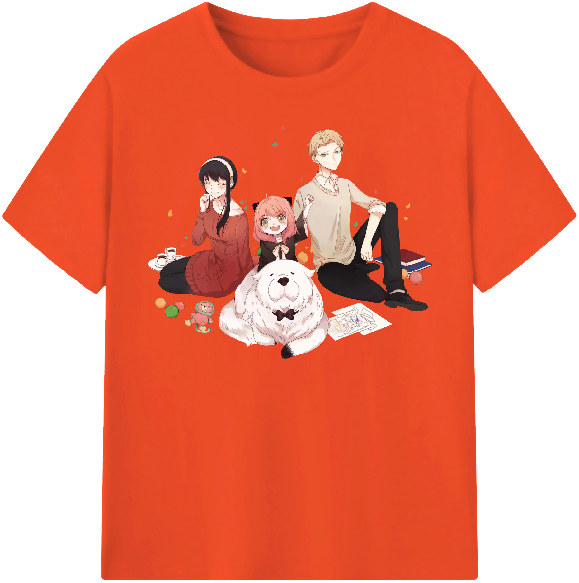 （画像用） SPY×FAMILY间谍家家酒 綿100％半袖Tシャツ（フロントプリント）