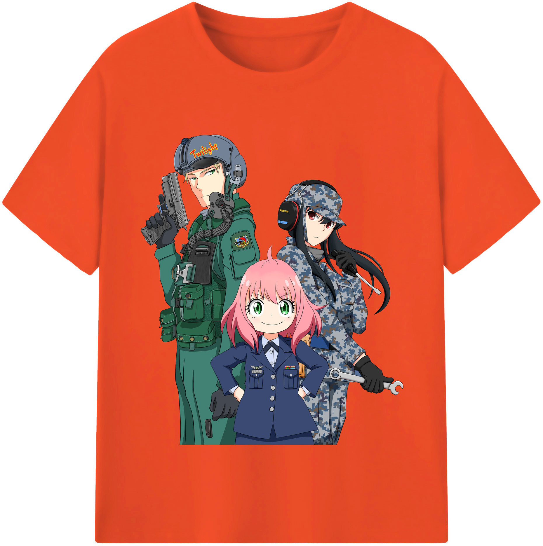 （画像用） SPY×FAMILY间谍家家酒 綿100％半袖Tシャツ（フロントプリント）