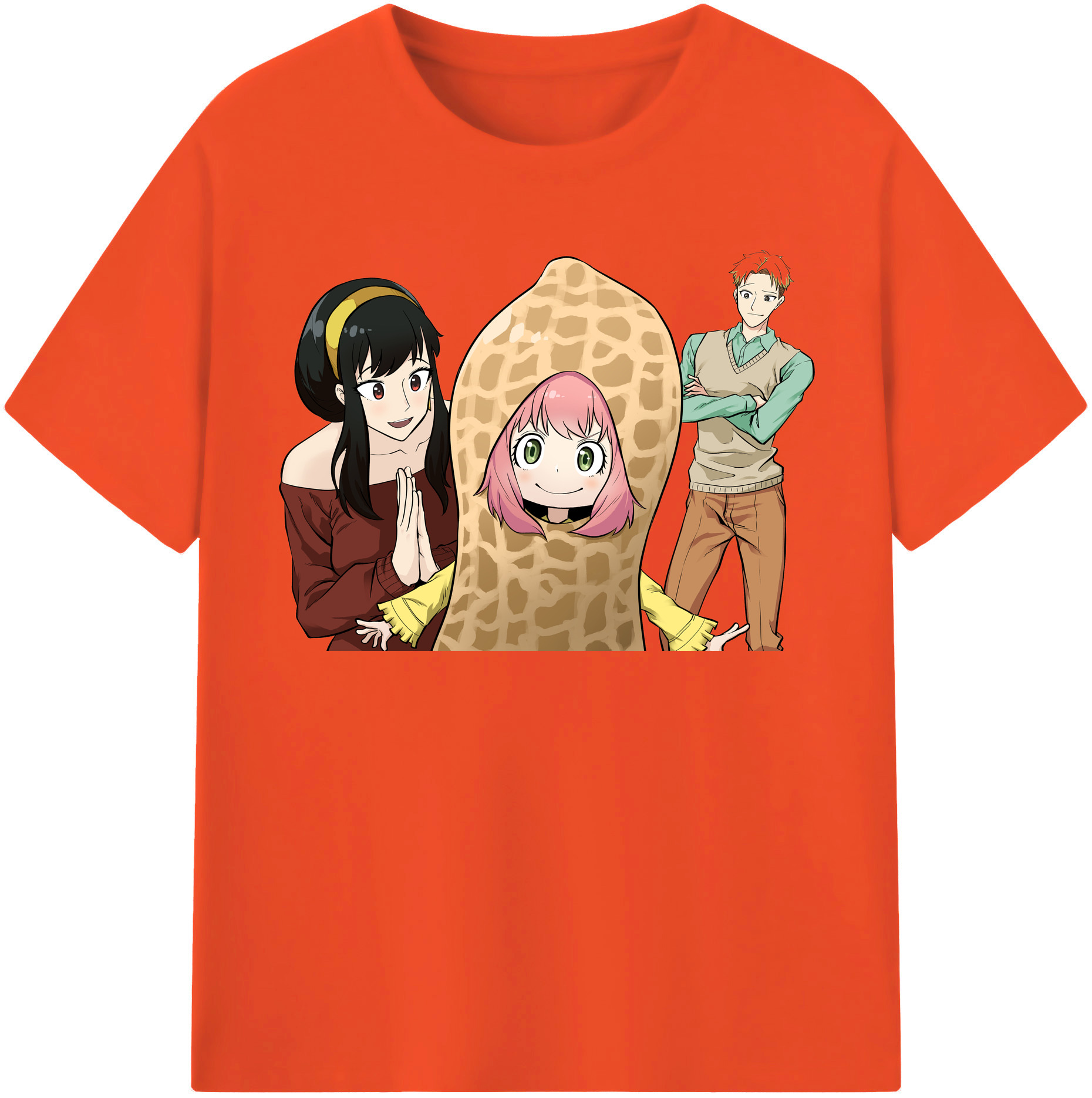 （画像用） SPY×FAMILY间谍家家酒 綿100％半袖Tシャツ（フロントプリント）