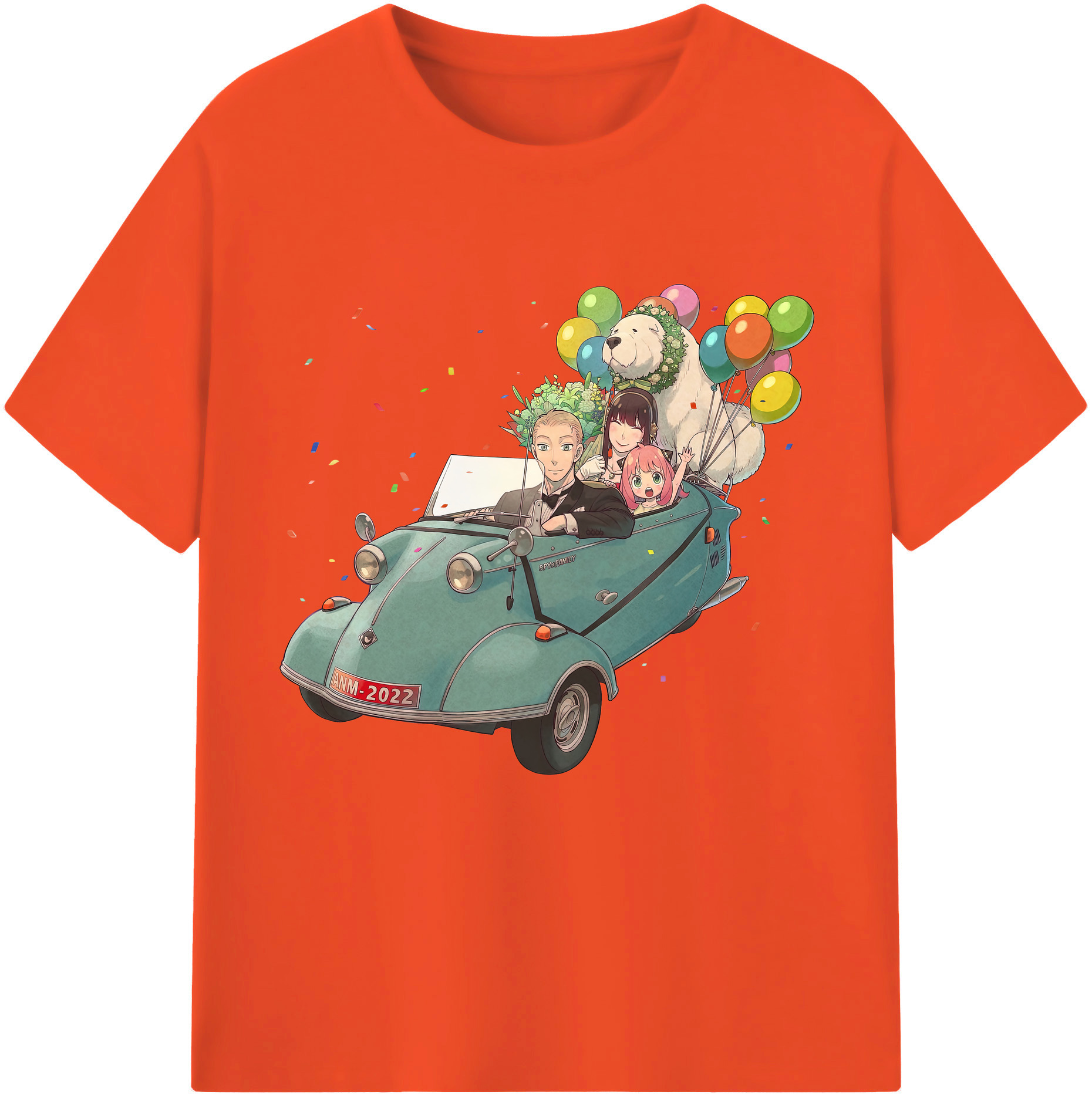 （画像用） SPY×FAMILY间谍家家酒 綿100％半袖Tシャツ（フロントプリント）