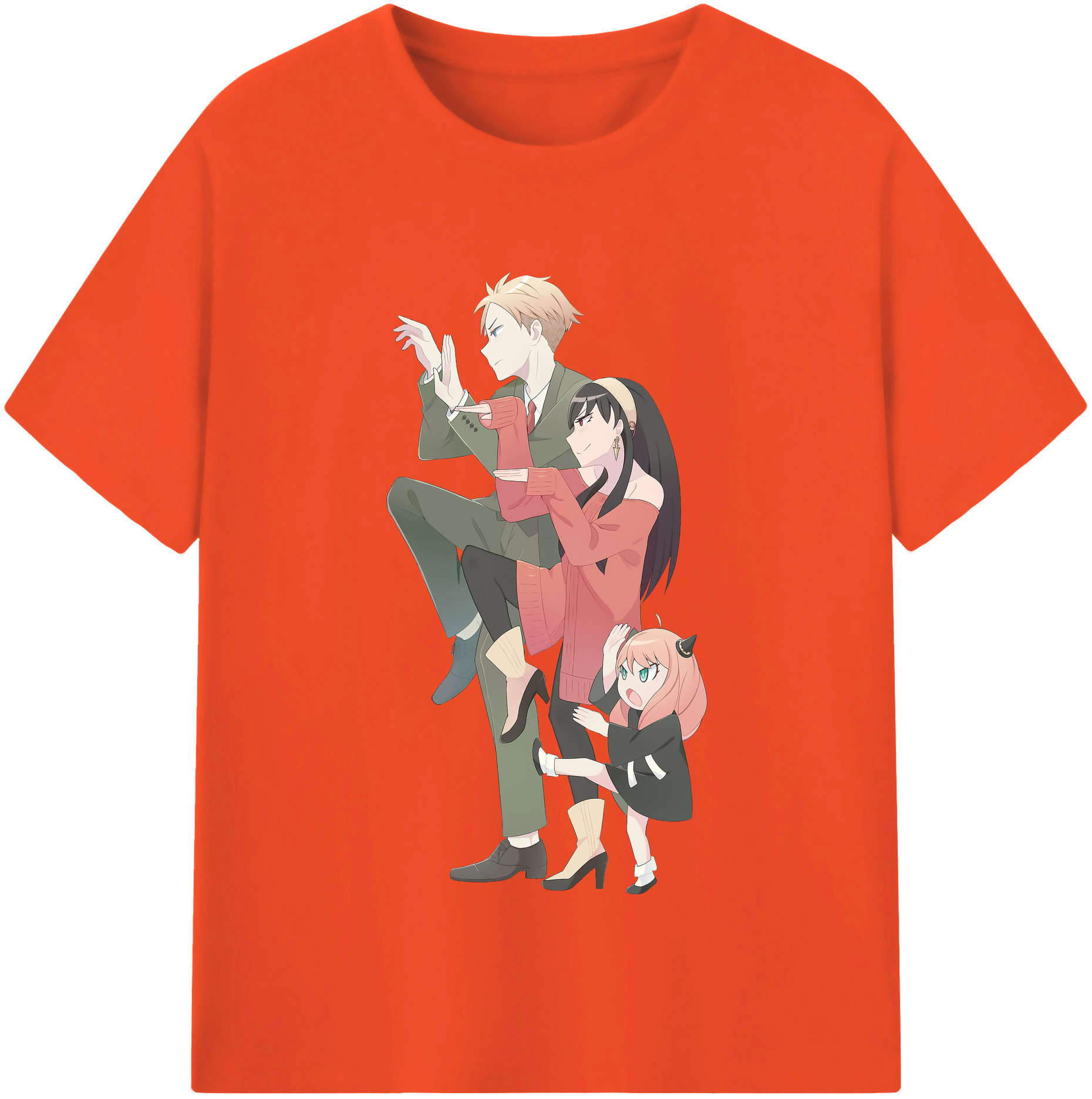 （画像用） SPY×FAMILY间谍家家酒 綿100％半袖Tシャツ（フロントプリント）