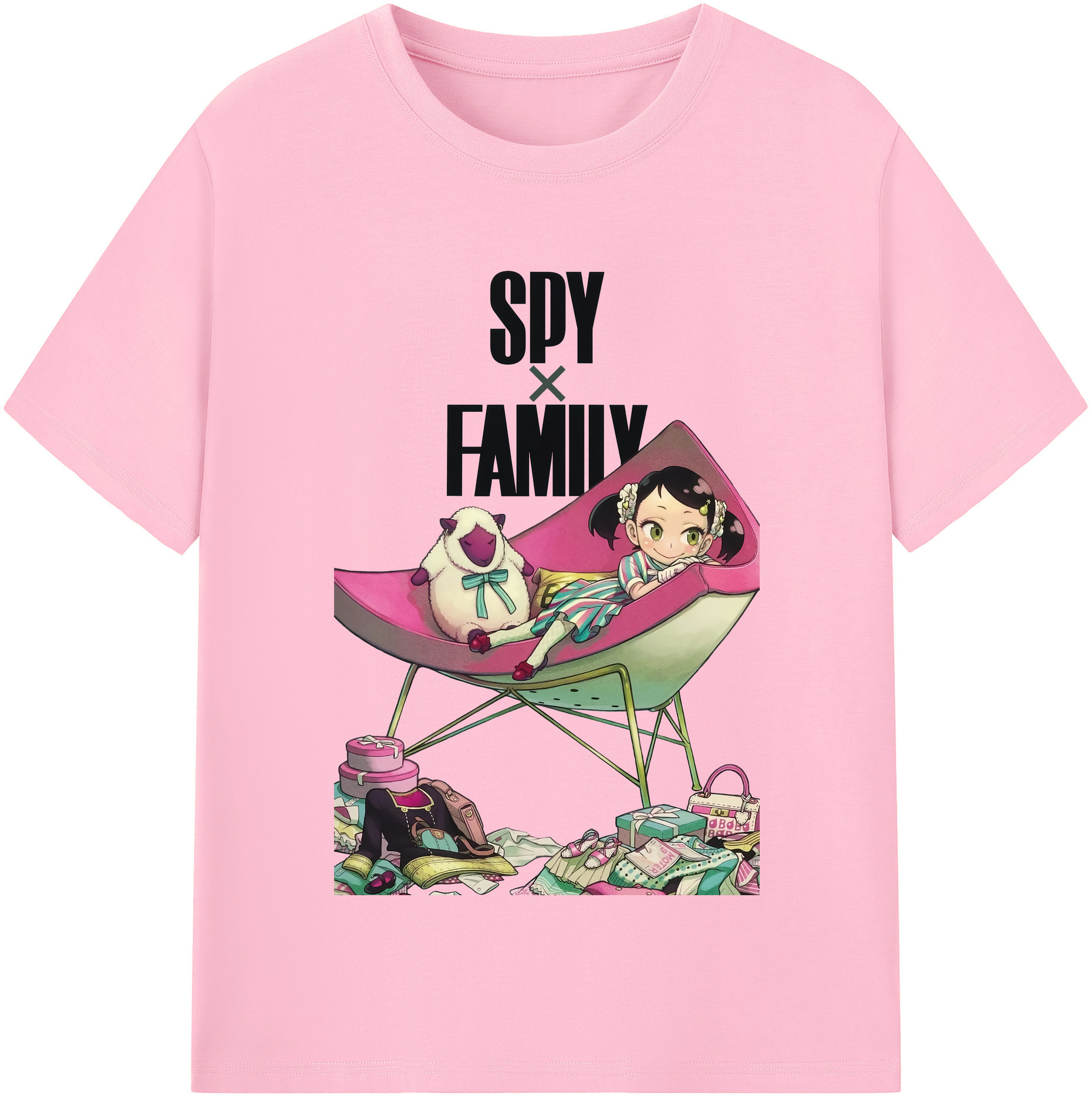 （画像用） SPY×FAMILY间谍家家酒 綿100％半袖Tシャツ（フロントプリント）