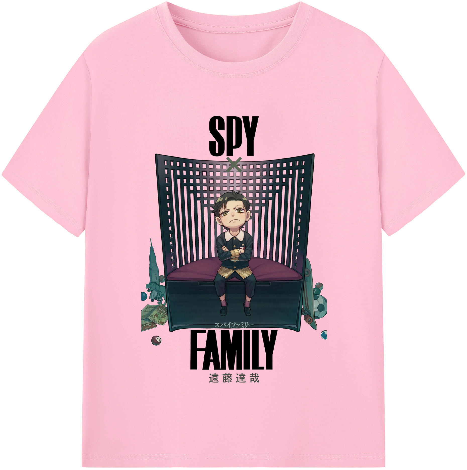 （画像用） SPY×FAMILY间谍家家酒 綿100％半袖Tシャツ（フロントプリント）