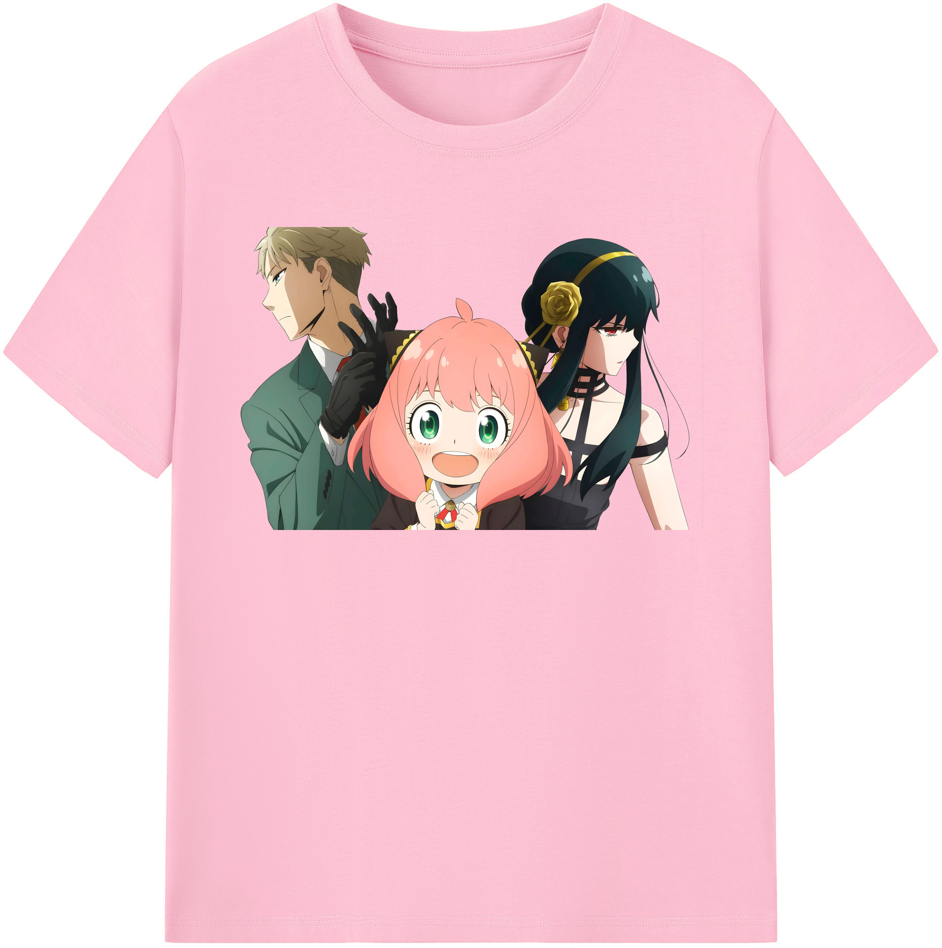 （画像用） SPY×FAMILY间谍家家酒 綿100％半袖Tシャツ（フロントプリント）