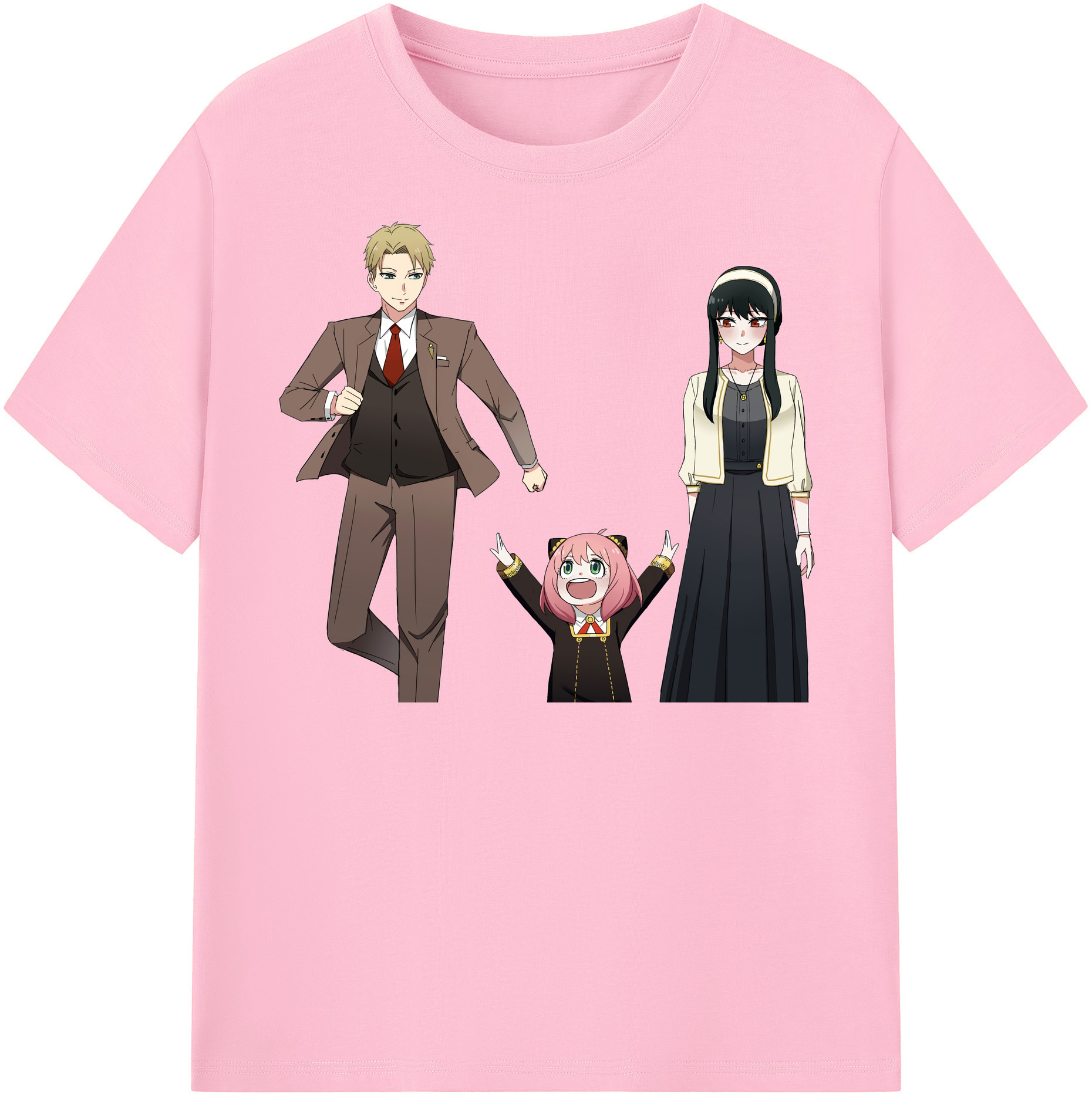 （画像用） SPY×FAMILY间谍家家酒 綿100％半袖Tシャツ（フロントプリント）