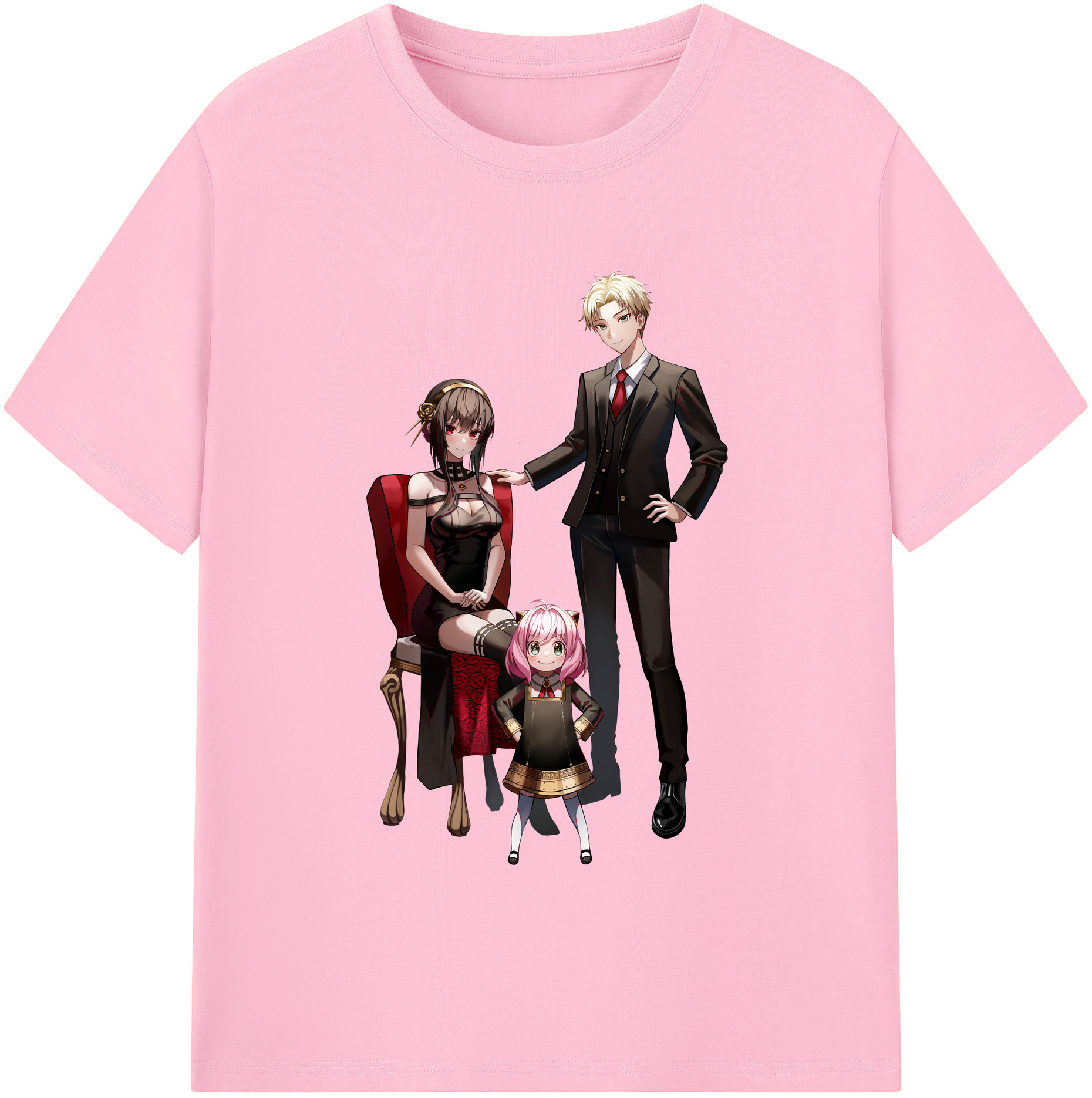 （画像用） SPY×FAMILY间谍家家酒 綿100％半袖Tシャツ（フロントプリント）