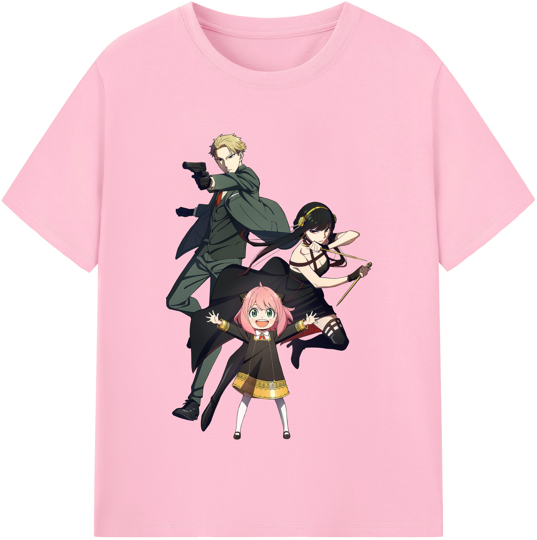 （画像用） SPY×FAMILY间谍家家酒 綿100％半袖Tシャツ（フロントプリント）