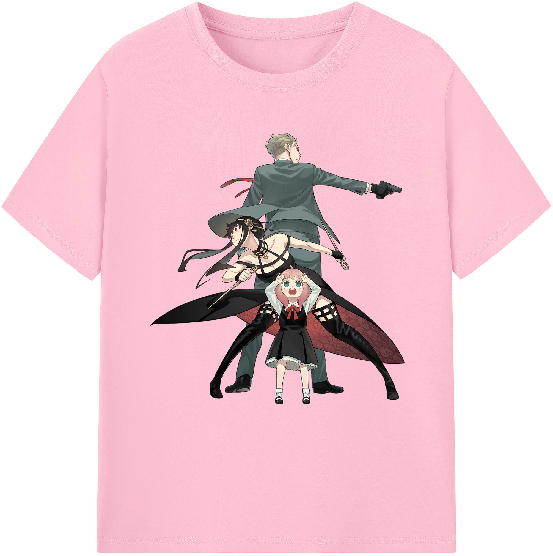 （画像用） SPY×FAMILY间谍家家酒 綿100％半袖Tシャツ（フロントプリント）