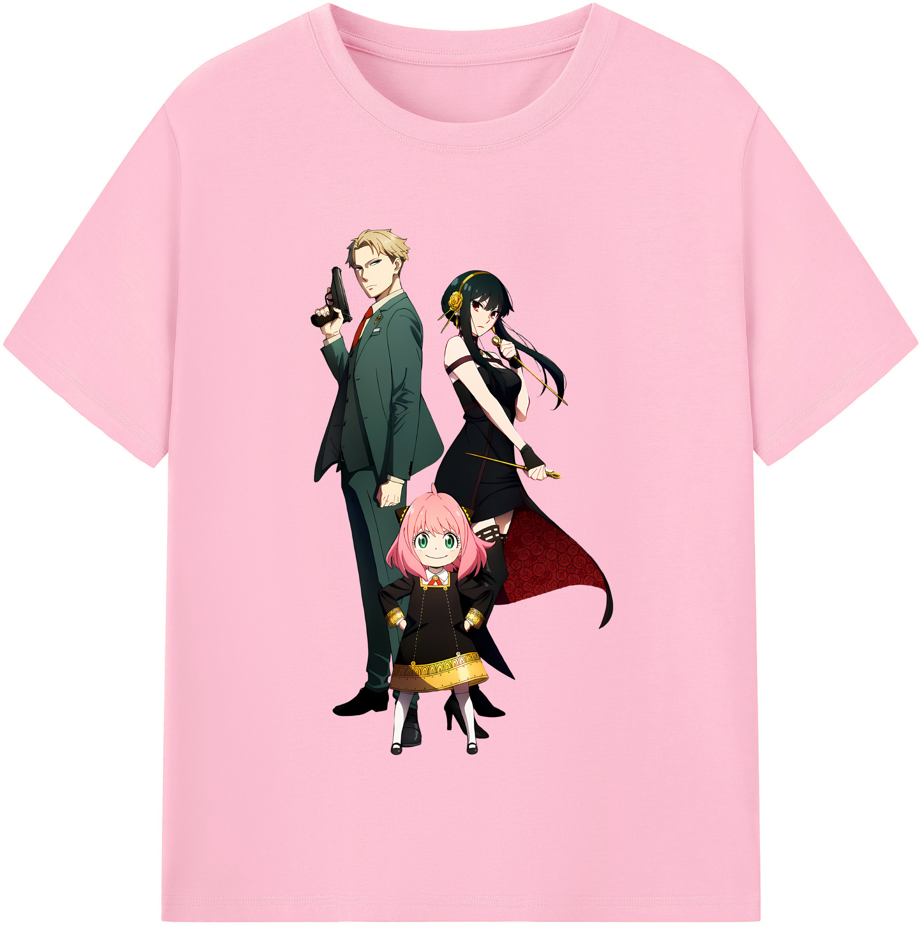 （画像用） SPY×FAMILY间谍家家酒 綿100％半袖Tシャツ（フロントプリント）