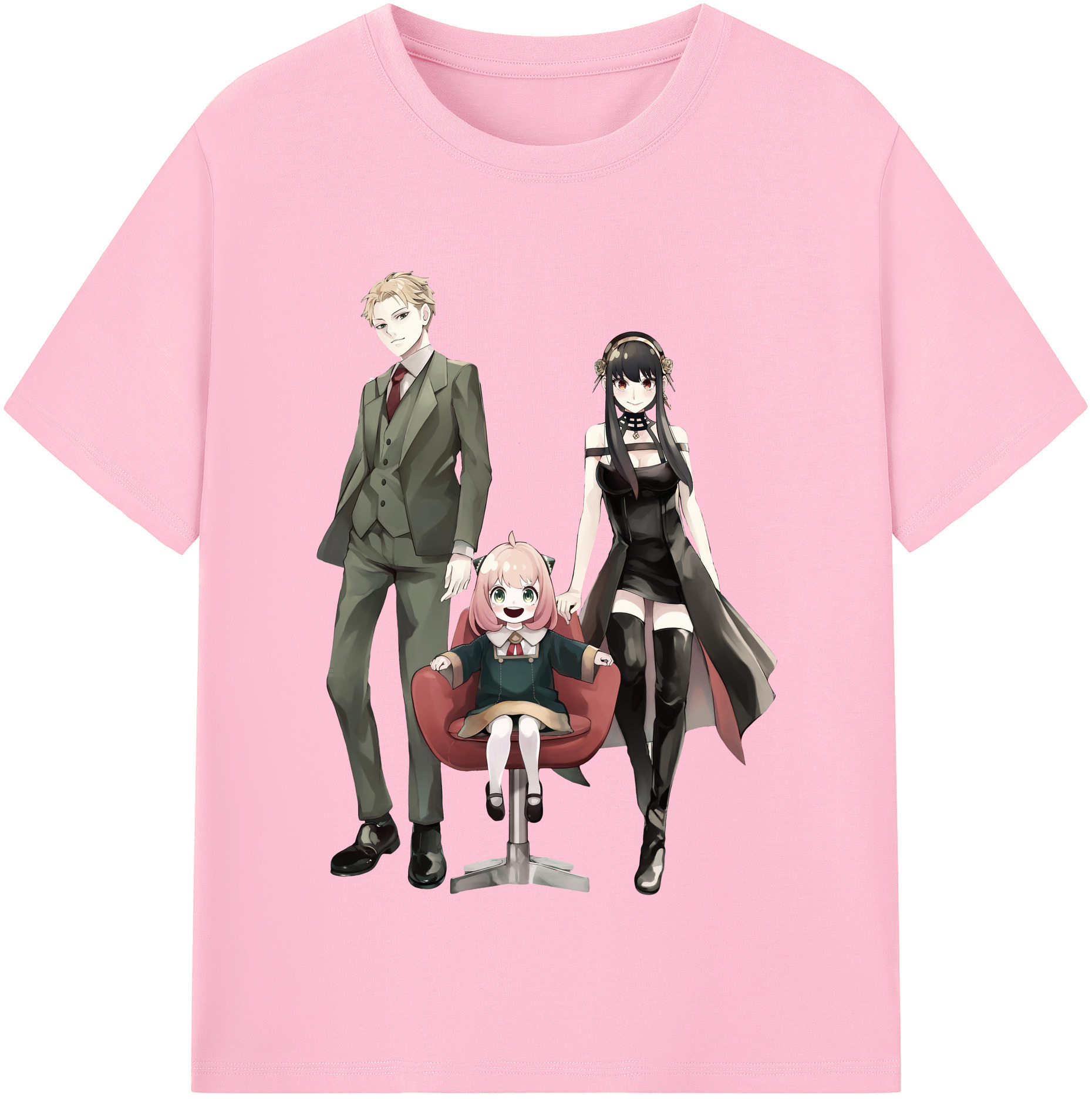 （画像用） SPY×FAMILY间谍家家酒 綿100％半袖Tシャツ（フロントプリント）
