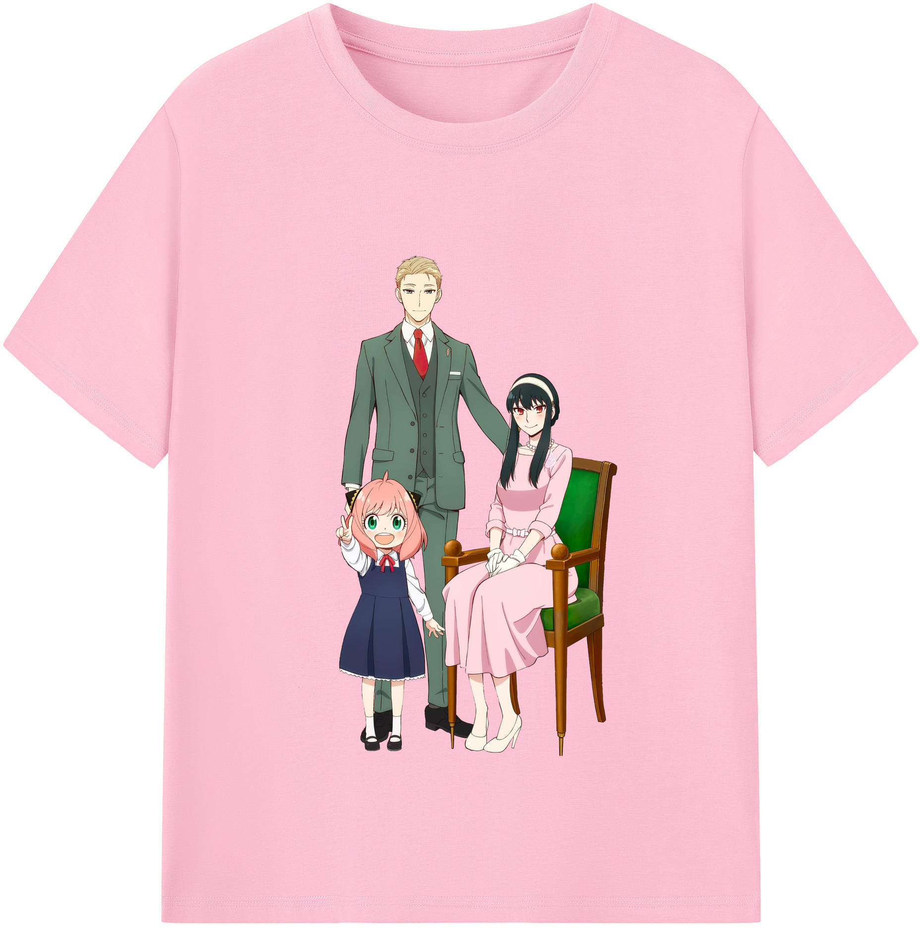 （画像用） SPY×FAMILY间谍家家酒 綿100％半袖Tシャツ（フロントプリント）