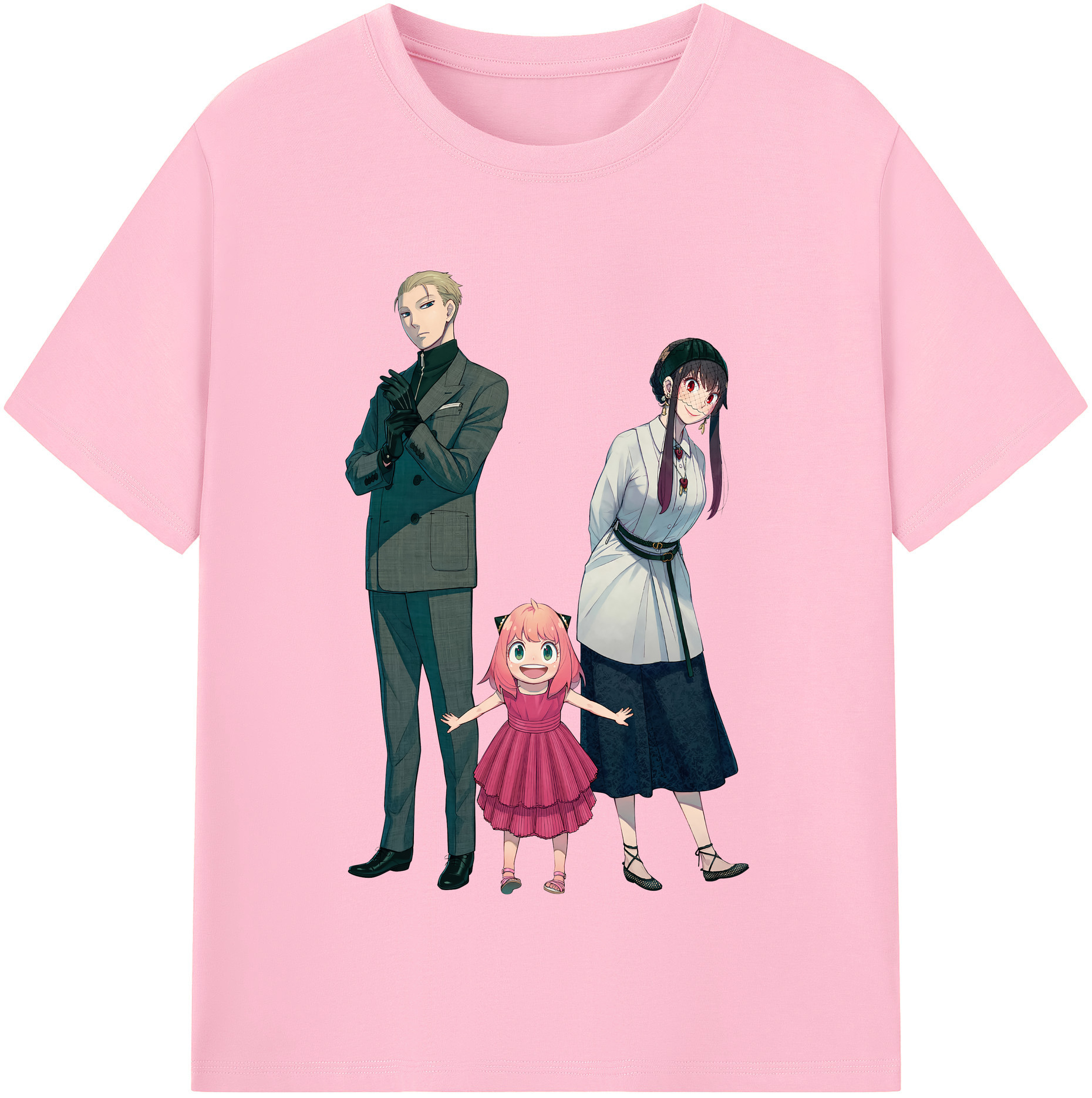 （画像用） SPY×FAMILY间谍家家酒 綿100％半袖Tシャツ（フロントプリント）