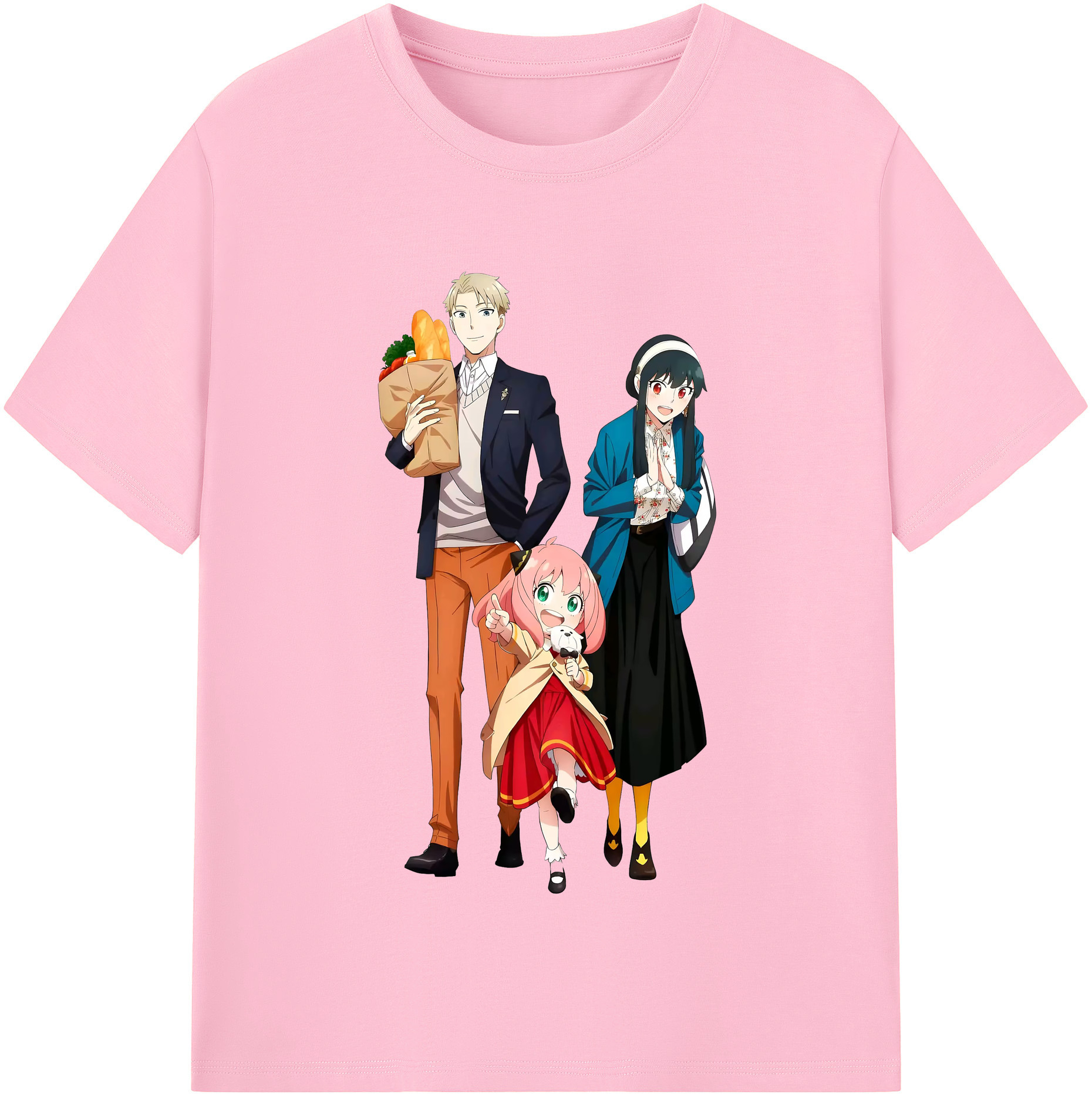 （画像用） SPY×FAMILY间谍家家酒 綿100％半袖Tシャツ（フロントプリント）