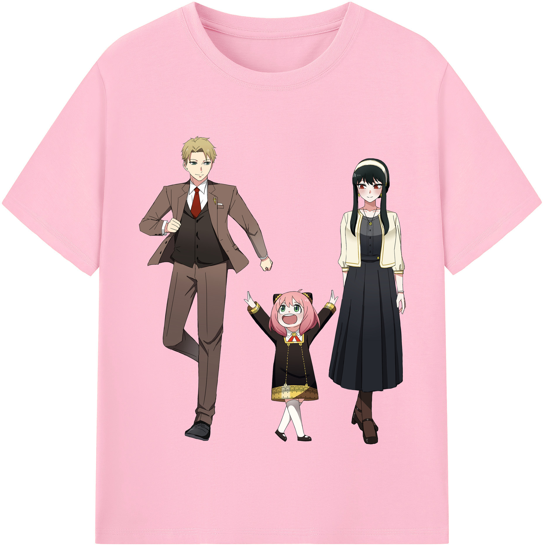 （画像用） SPY×FAMILY间谍家家酒 綿100％半袖Tシャツ（フロントプリント）