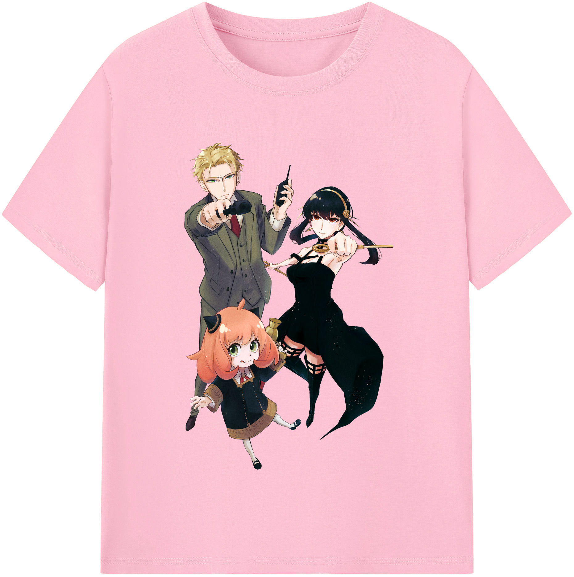 （画像用） SPY×FAMILY间谍家家酒 綿100％半袖Tシャツ（フロントプリント）
