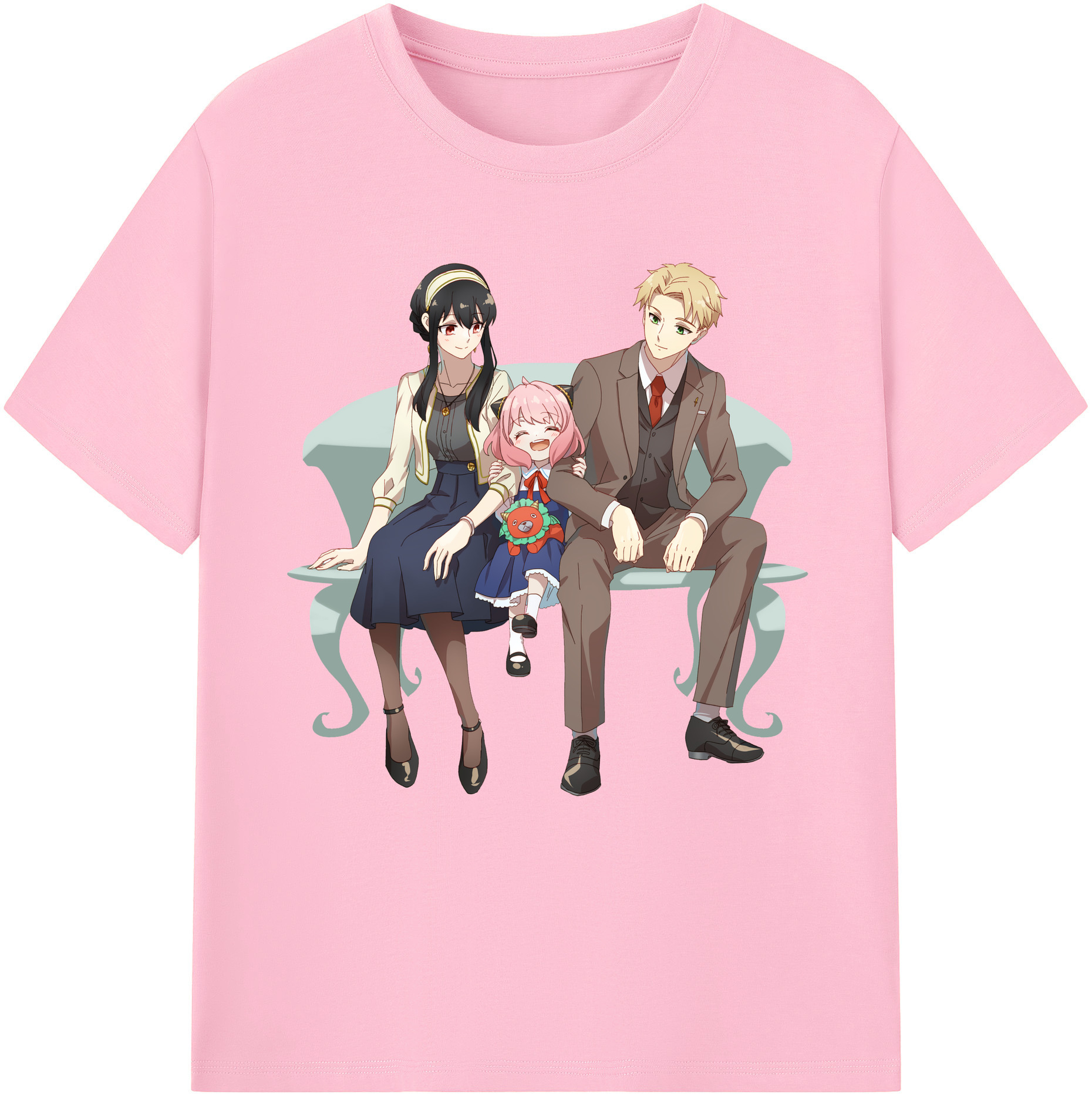 （画像用） SPY×FAMILY间谍家家酒 綿100％半袖Tシャツ（フロントプリント）