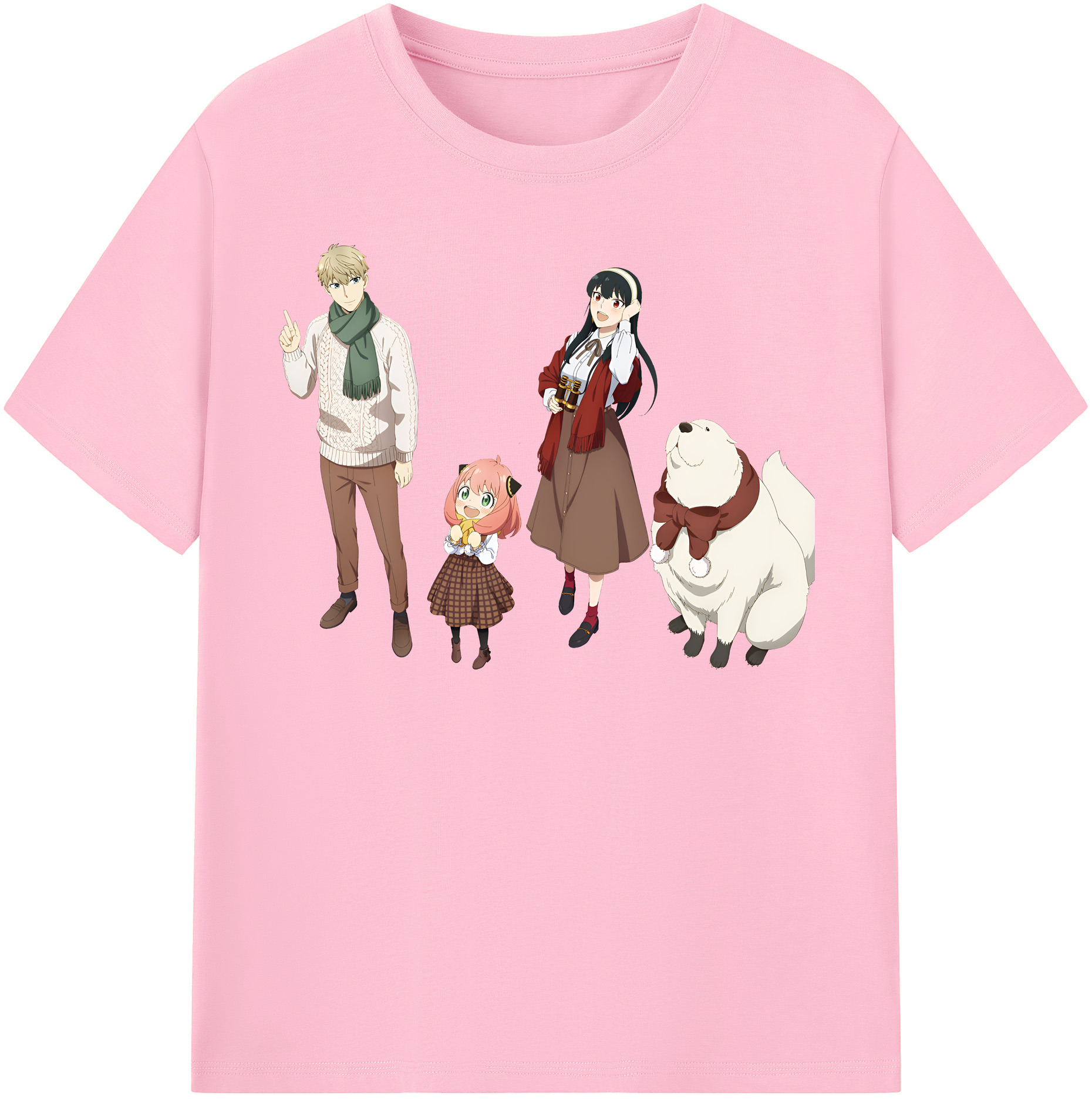 （画像用） SPY×FAMILY间谍家家酒 綿100％半袖Tシャツ（フロントプリント）
