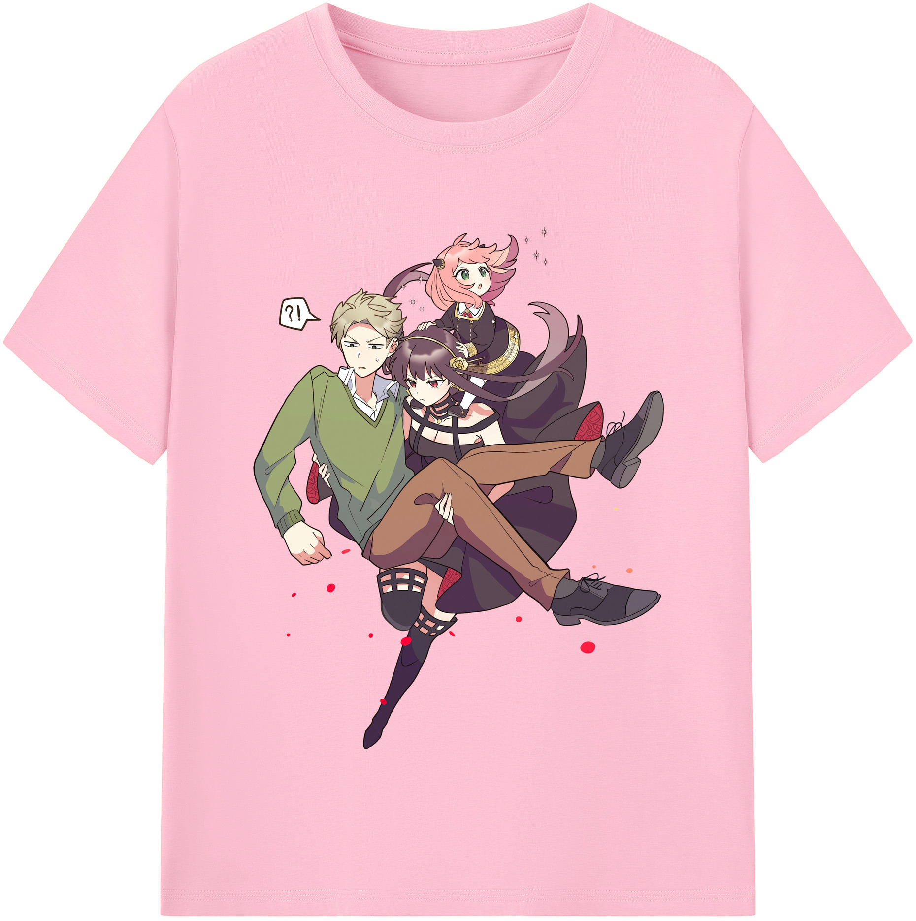 （画像用） SPY×FAMILY间谍家家酒 綿100％半袖Tシャツ（フロントプリント）