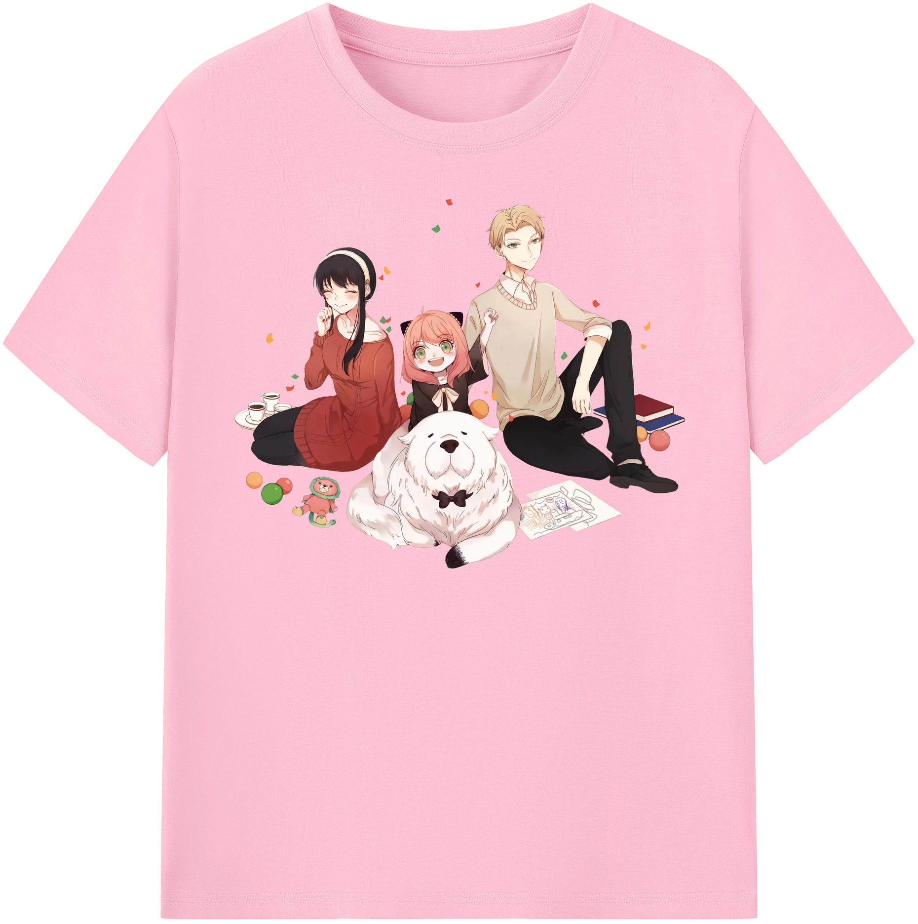 （画像用） SPY×FAMILY间谍家家酒 綿100％半袖Tシャツ（フロントプリント）