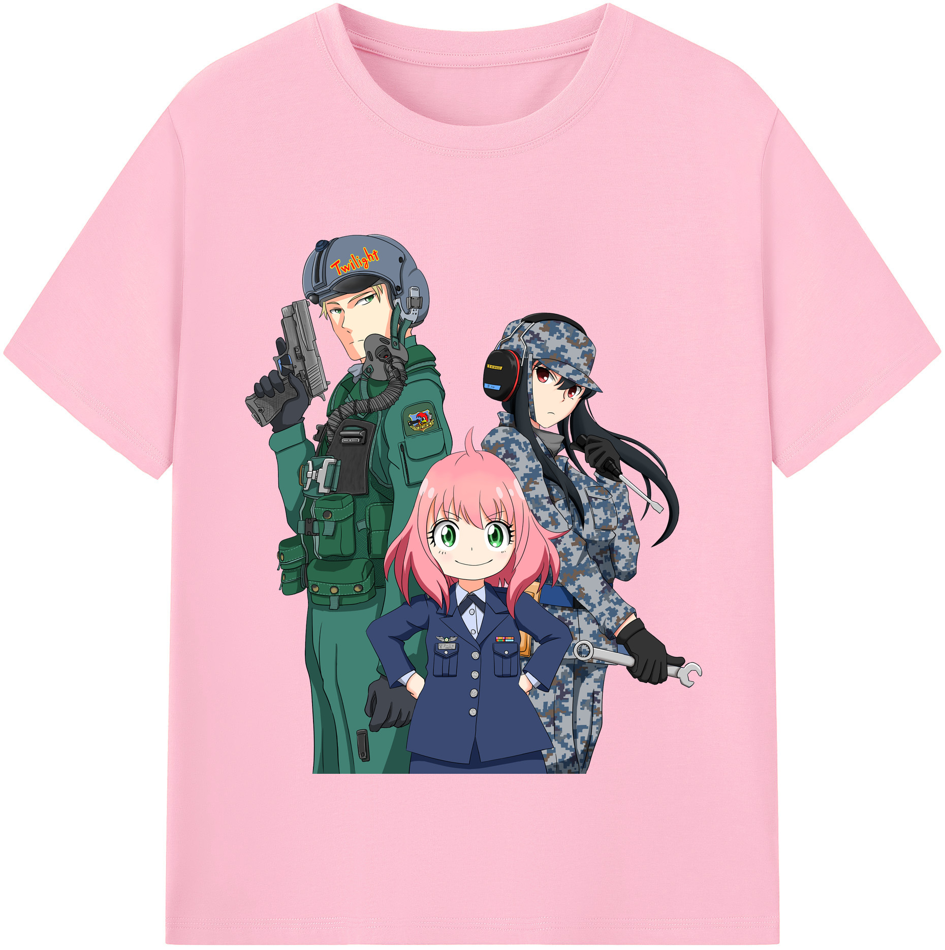 （画像用） SPY×FAMILY间谍家家酒 綿100％半袖Tシャツ（フロントプリント）