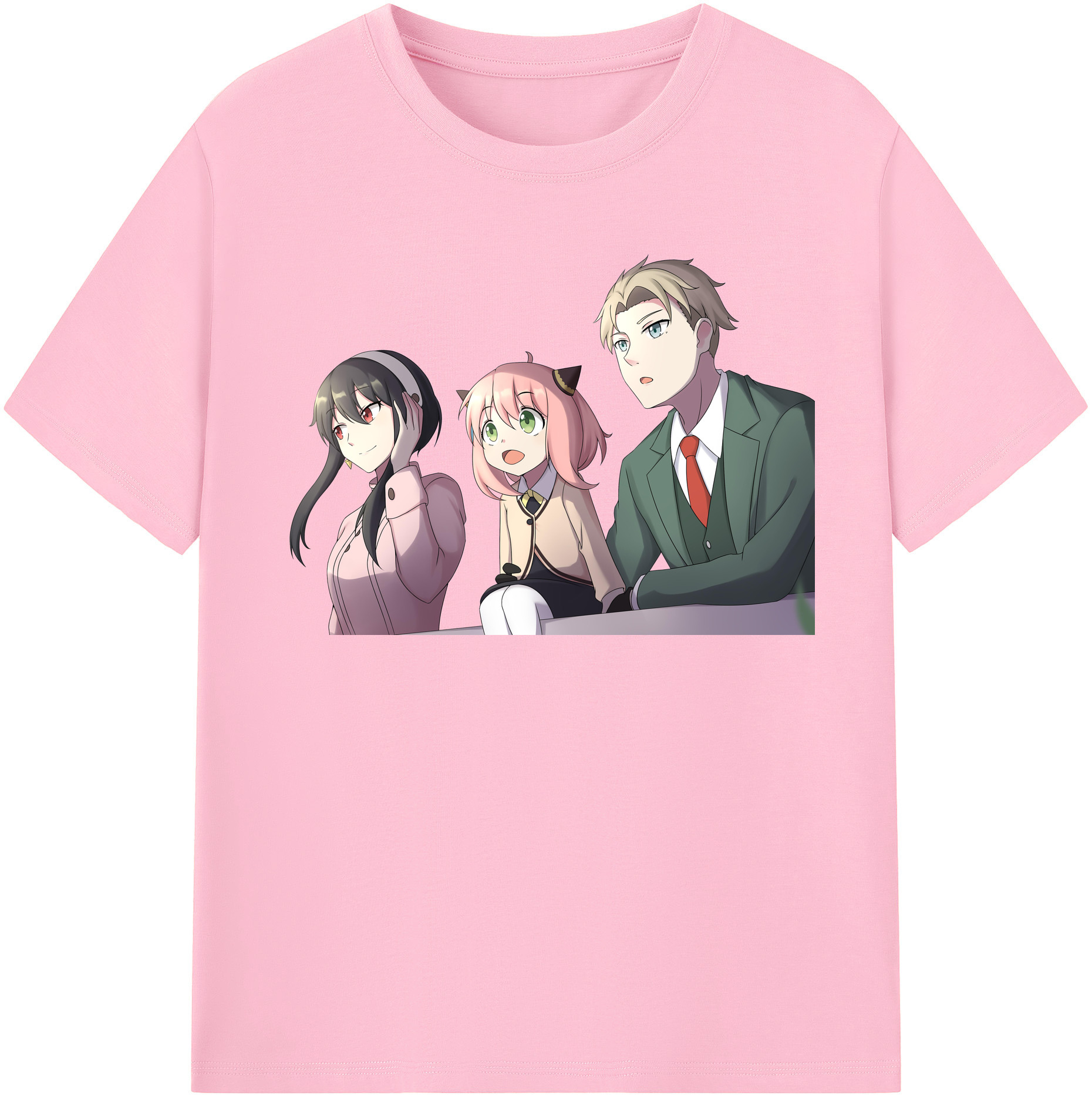 （画像用） SPY×FAMILY间谍家家酒 綿100％半袖Tシャツ（フロントプリント）