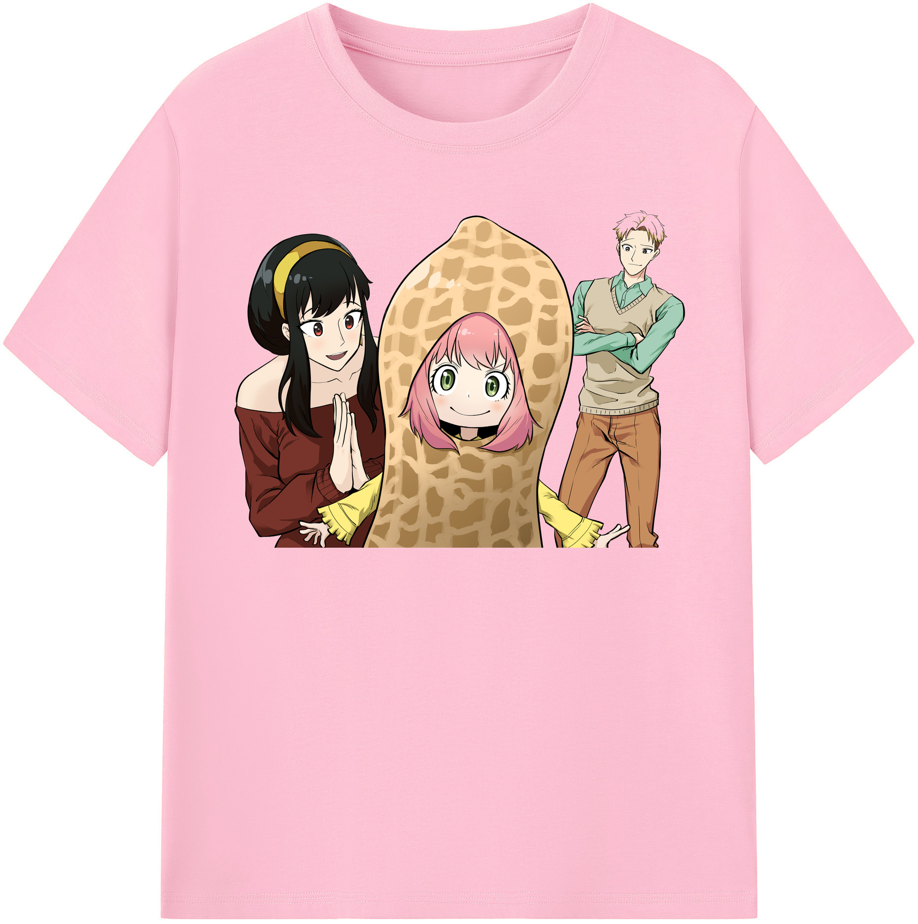 （画像用） SPY×FAMILY间谍家家酒 綿100％半袖Tシャツ（フロントプリント）