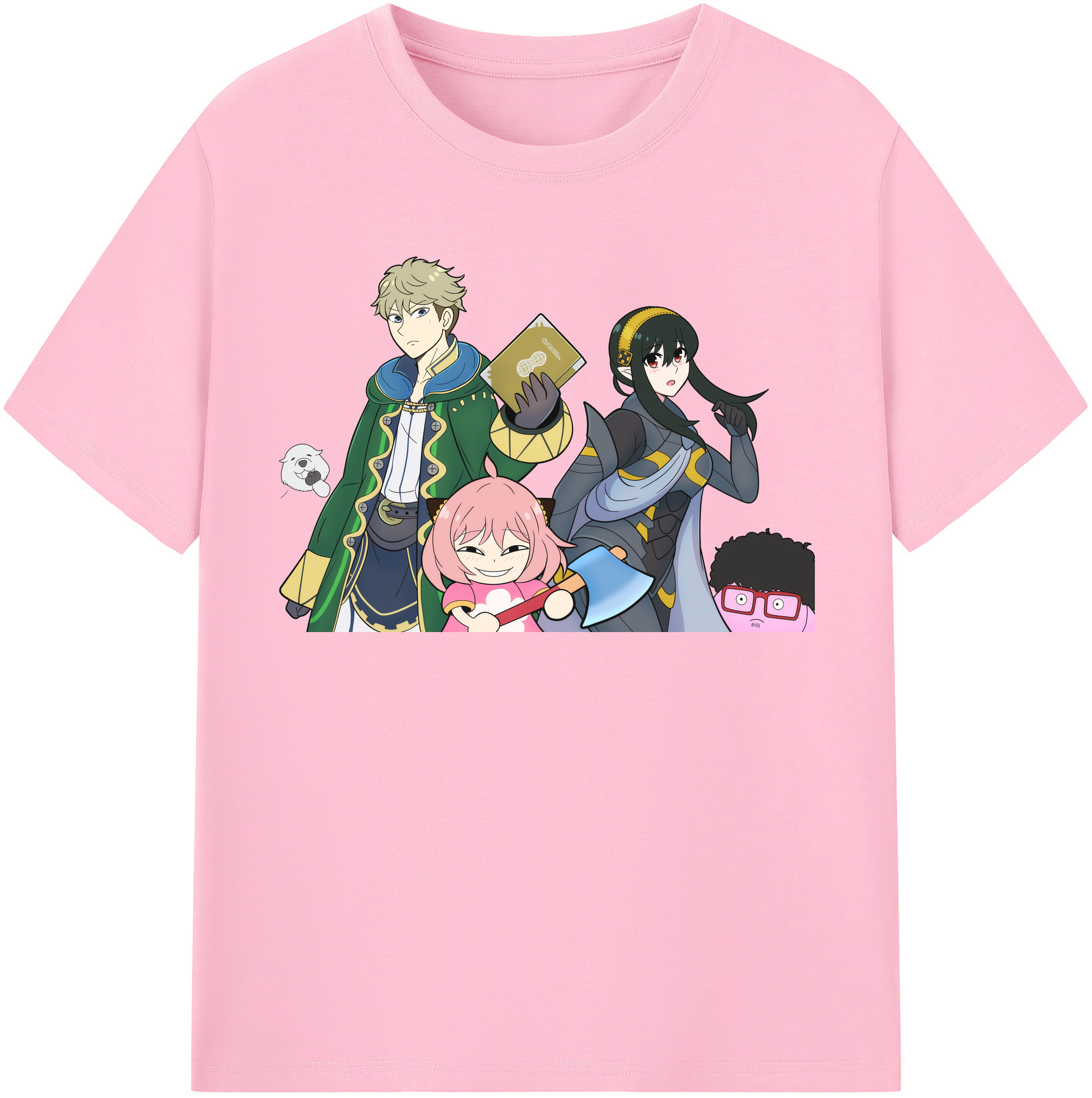 （画像用） SPY×FAMILY间谍家家酒 綿100％半袖Tシャツ（フロントプリント）