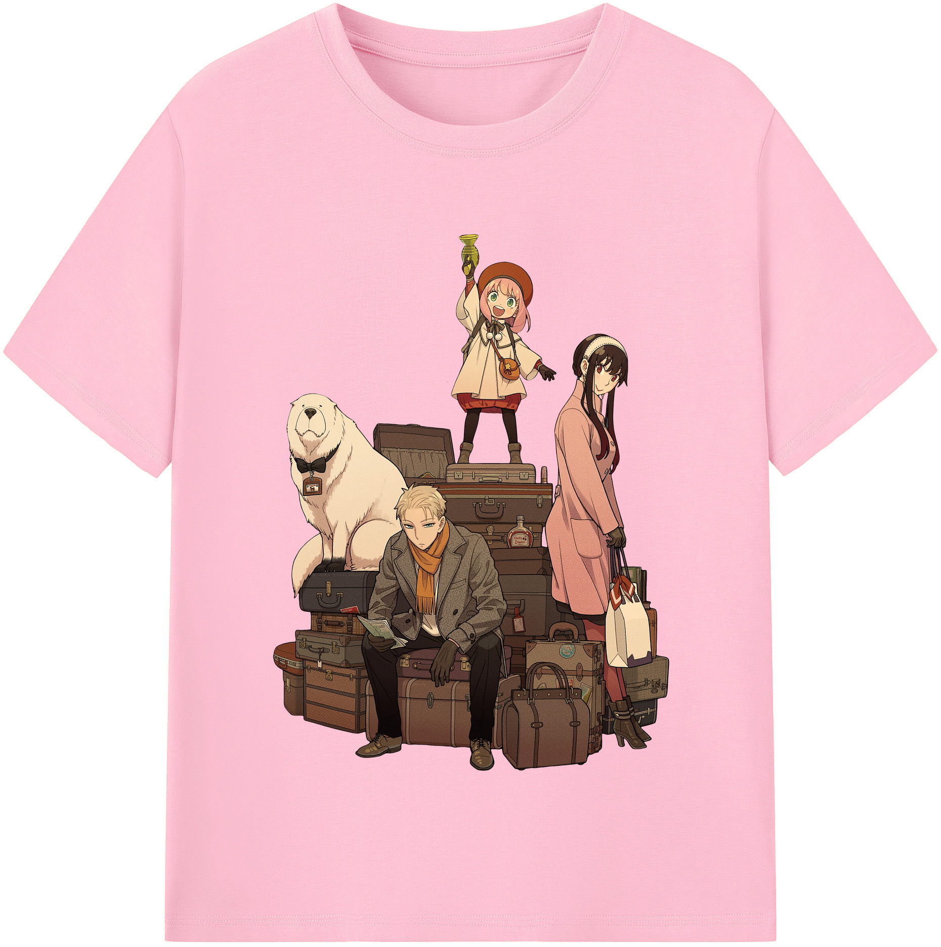 （画像用） SPY×FAMILY间谍家家酒 綿100％半袖Tシャツ（フロントプリント）
