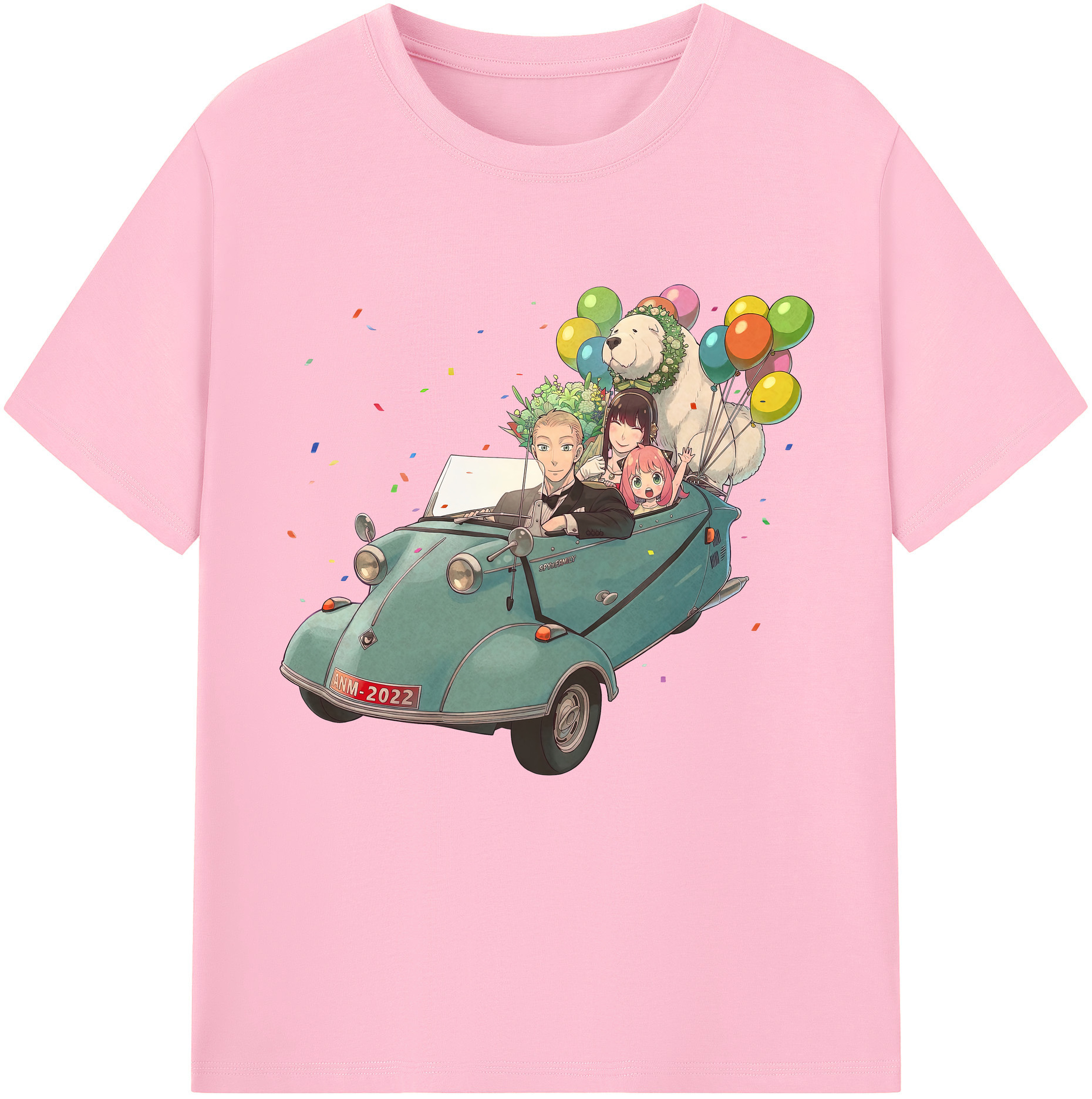 （画像用） SPY×FAMILY间谍家家酒 綿100％半袖Tシャツ（フロントプリント）