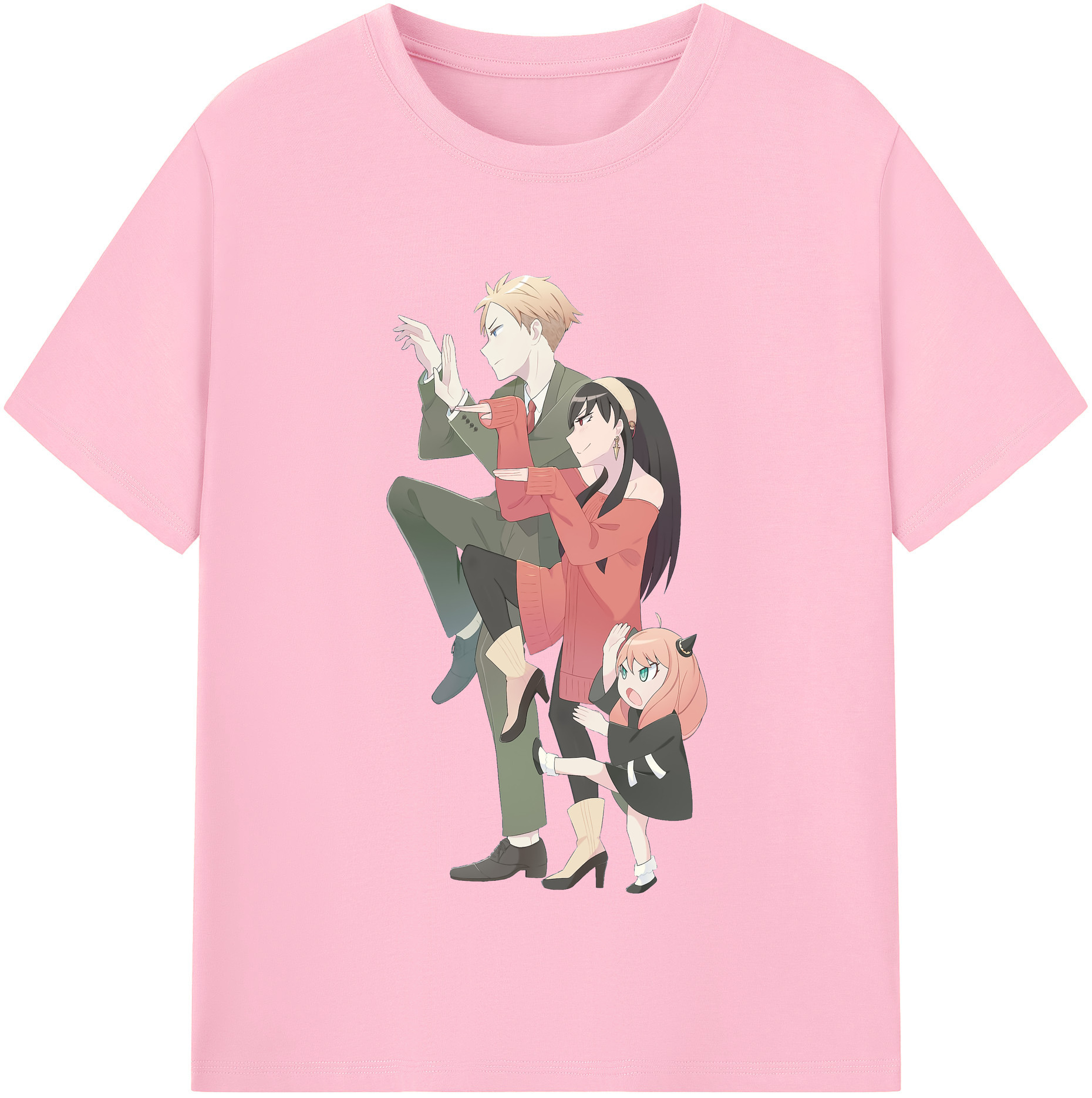 （画像用） SPY×FAMILY间谍家家酒 綿100％半袖Tシャツ（フロントプリント）