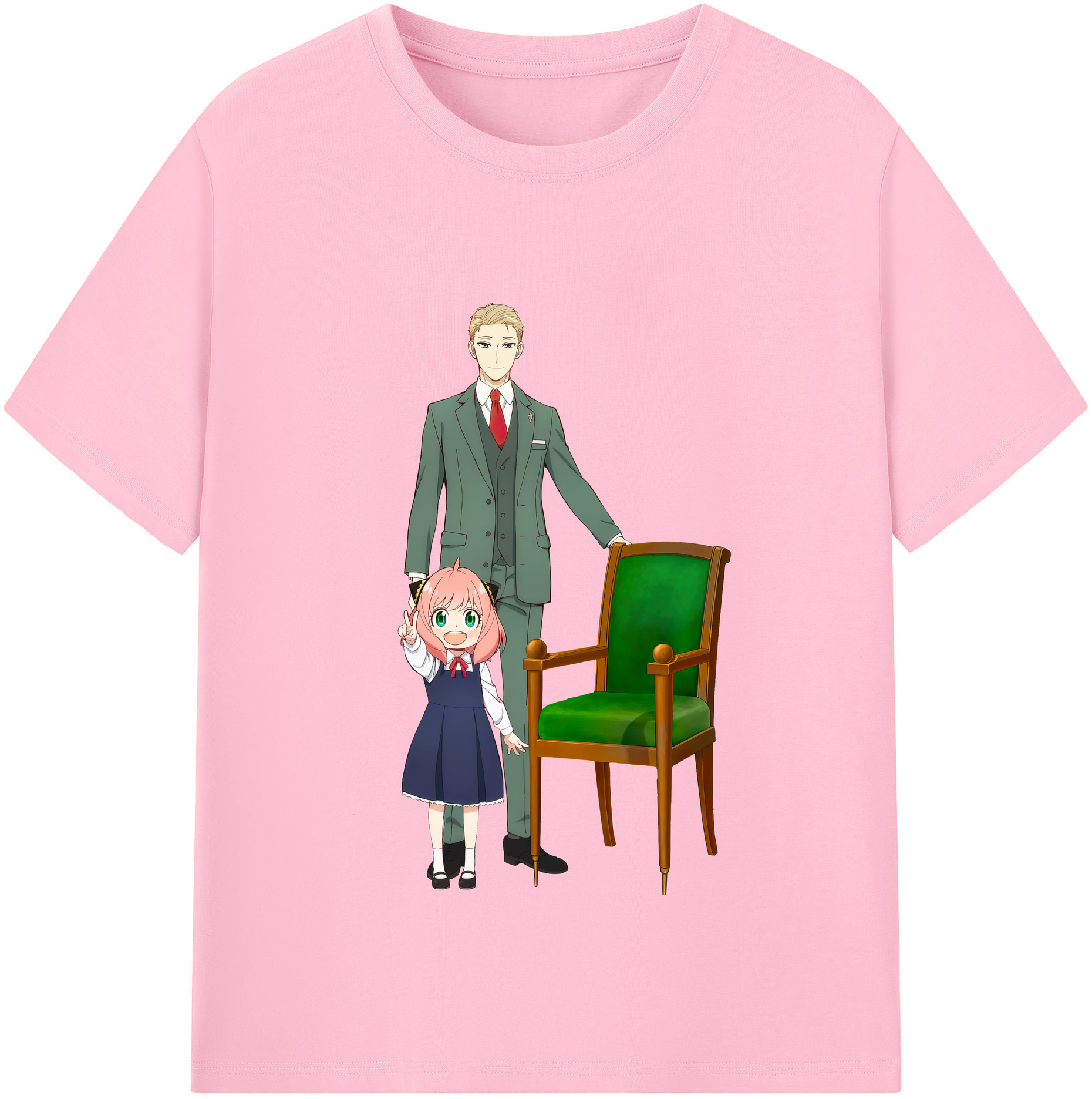 （画像用） SPY×FAMILY间谍家家酒 綿100％半袖Tシャツ（フロントプリント）