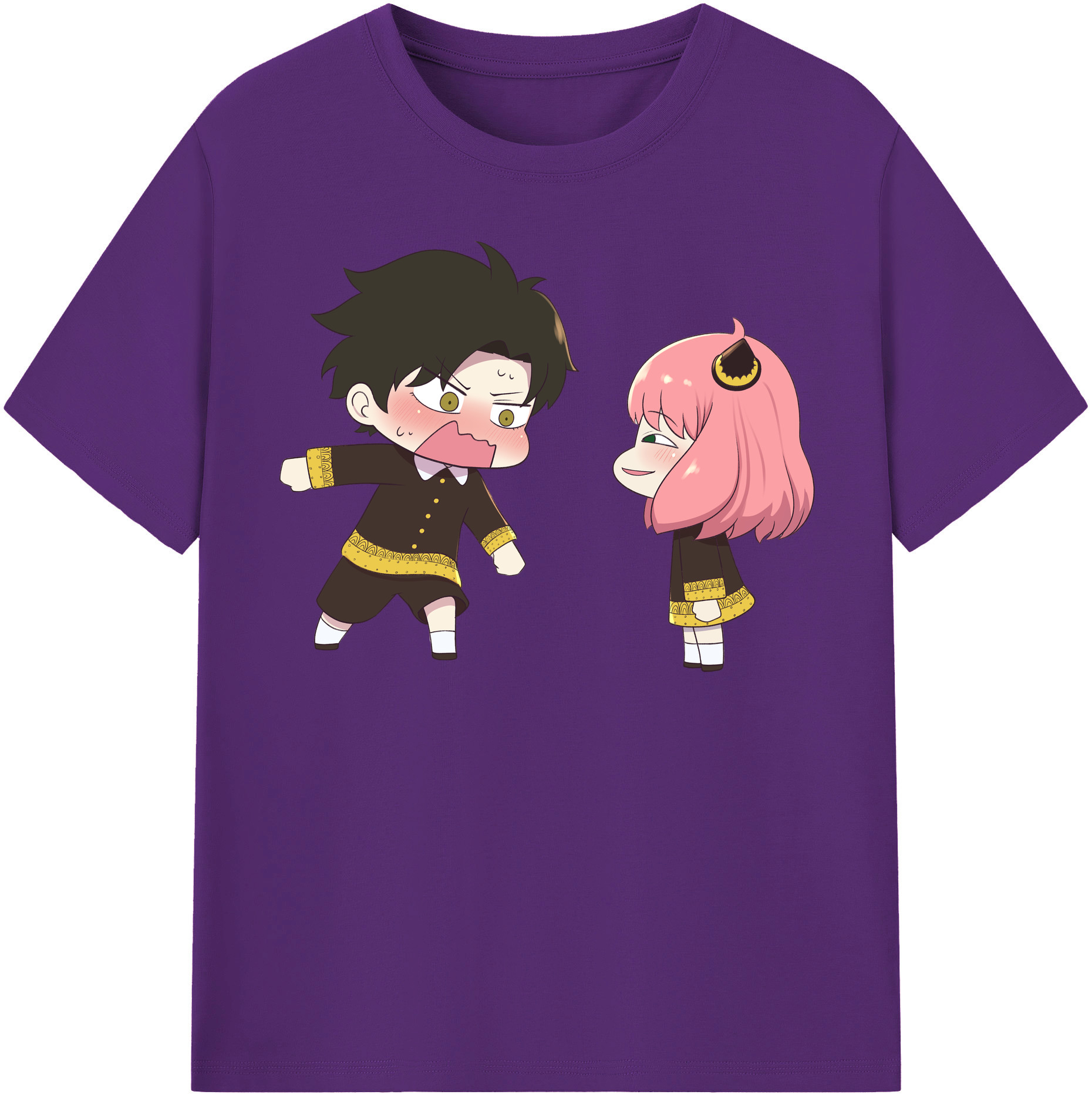 （画像用） SPY×FAMILY间谍家家酒 綿100％半袖Tシャツ（フロントプリント）