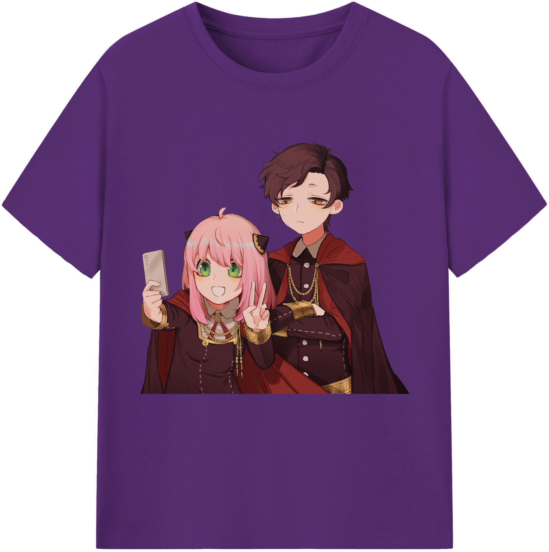 （画像用） SPY×FAMILY间谍家家酒 綿100％半袖Tシャツ（フロントプリント）