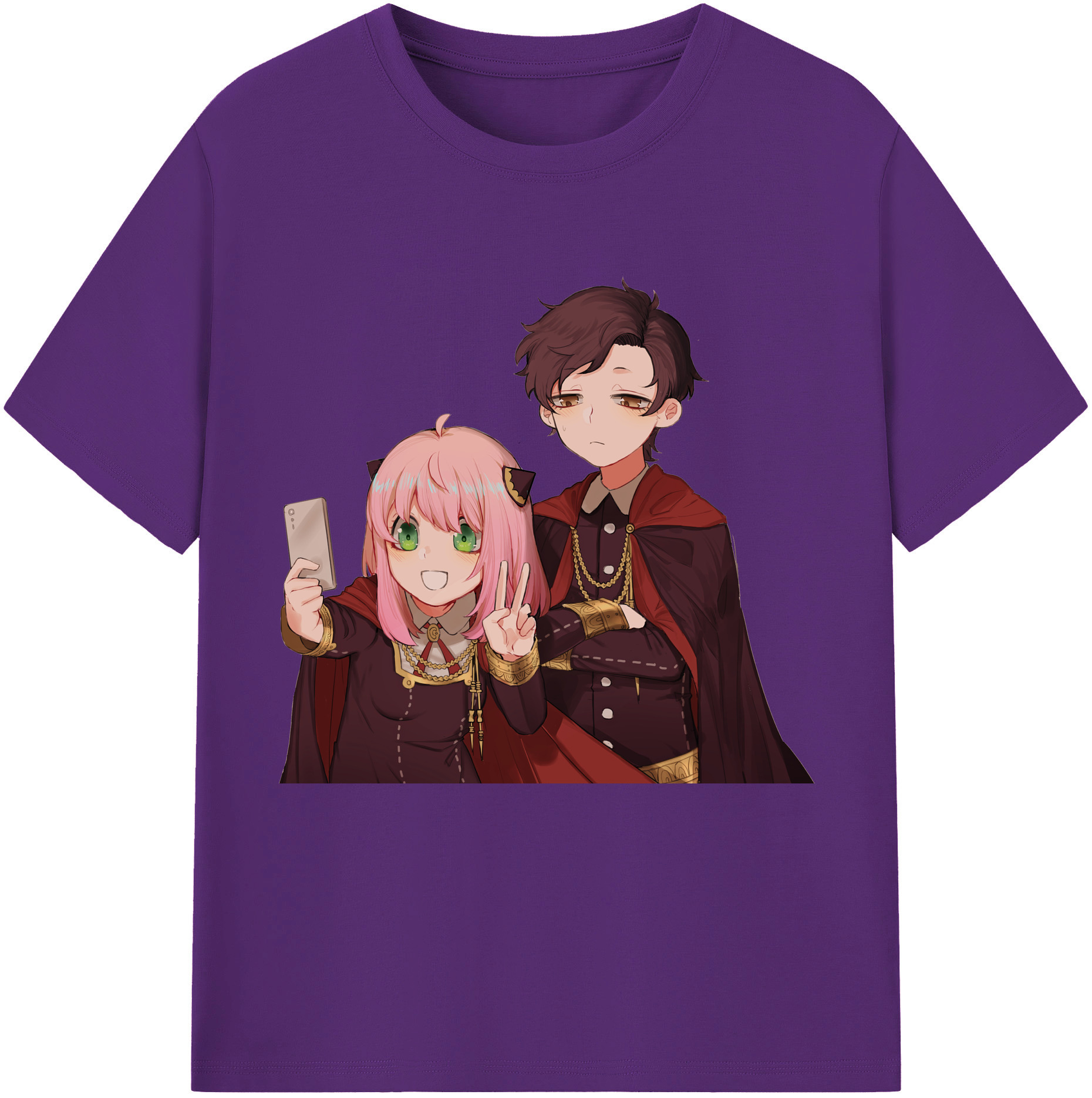 （画像用） SPY×FAMILY间谍家家酒 綿100％半袖Tシャツ（フロントプリント）
