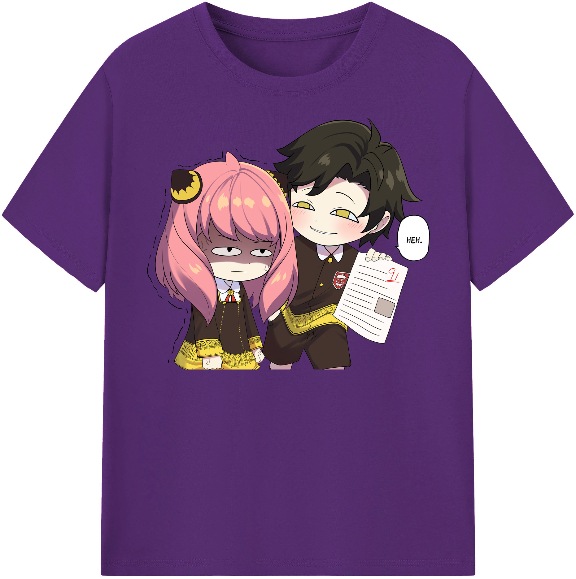 （画像用） SPY×FAMILY间谍家家酒 綿100％半袖Tシャツ（フロントプリント）