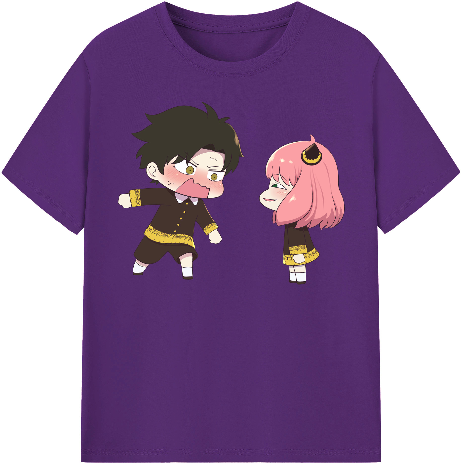 （画像用） SPY×FAMILY间谍家家酒 綿100％半袖Tシャツ（フロントプリント）