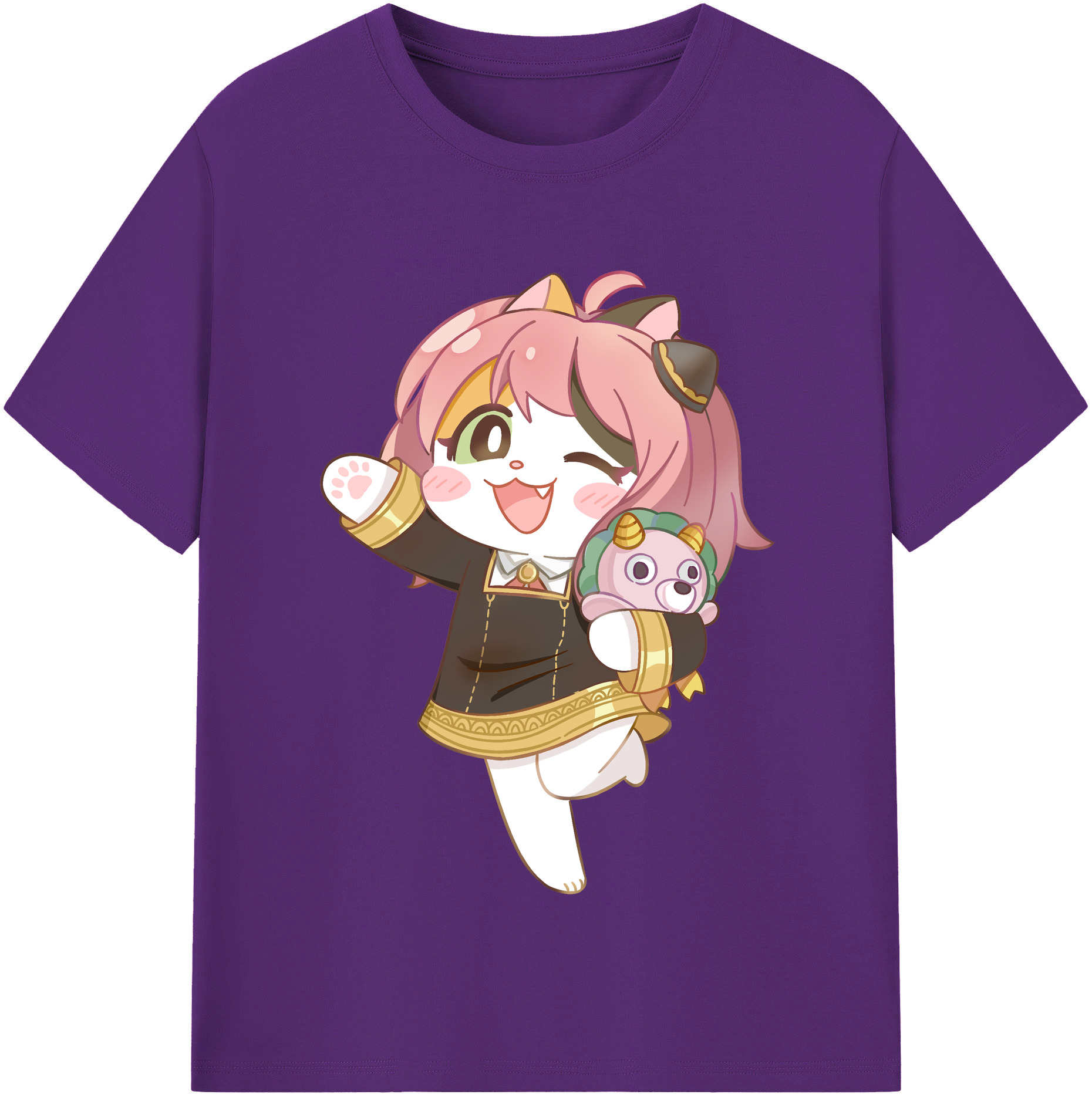 （画像用） SPY×FAMILY间谍家家酒 綿100％半袖Tシャツ（フロントプリント）
