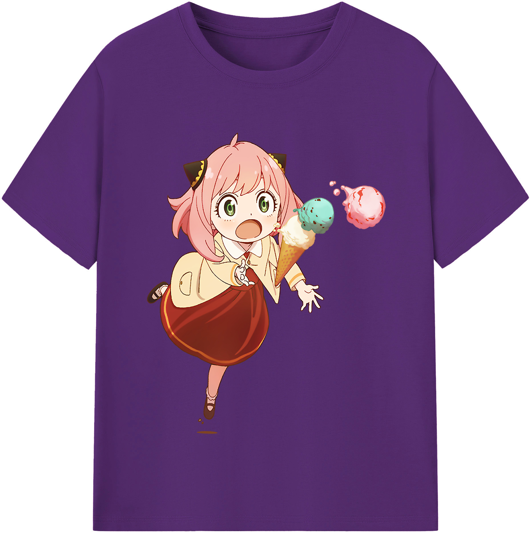 （画像用） SPY×FAMILY间谍家家酒 綿100％半袖Tシャツ（フロントプリント）