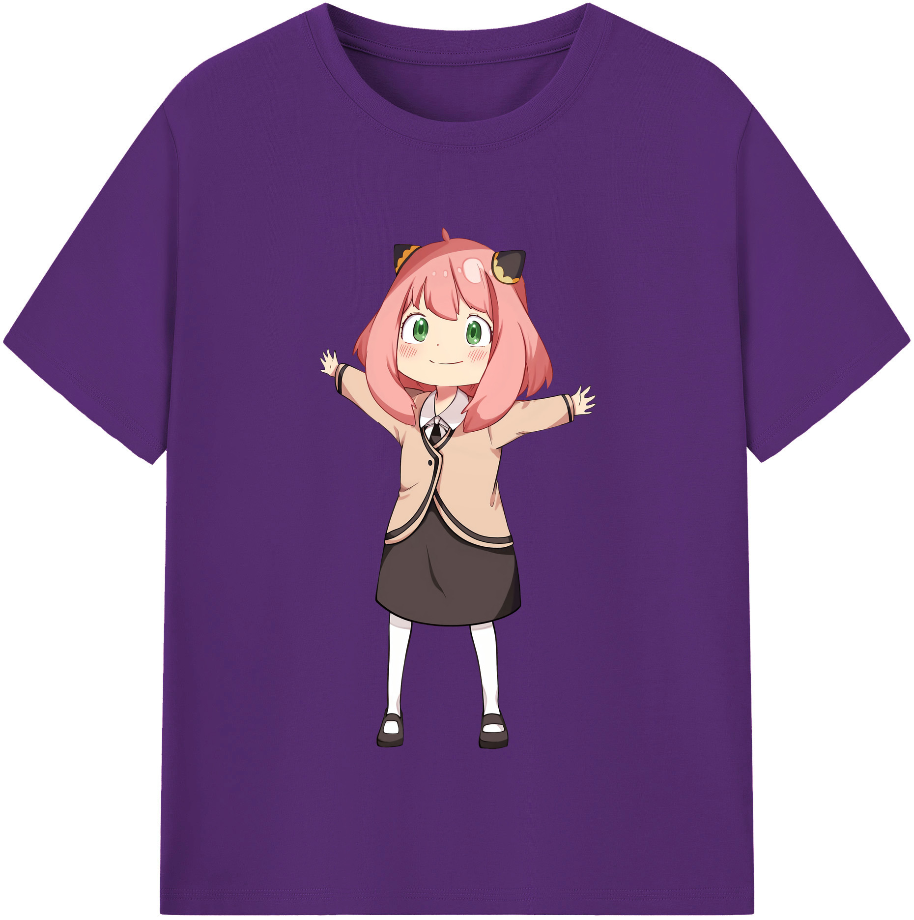 （画像用） SPY×FAMILY间谍家家酒 綿100％半袖Tシャツ（フロントプリント）