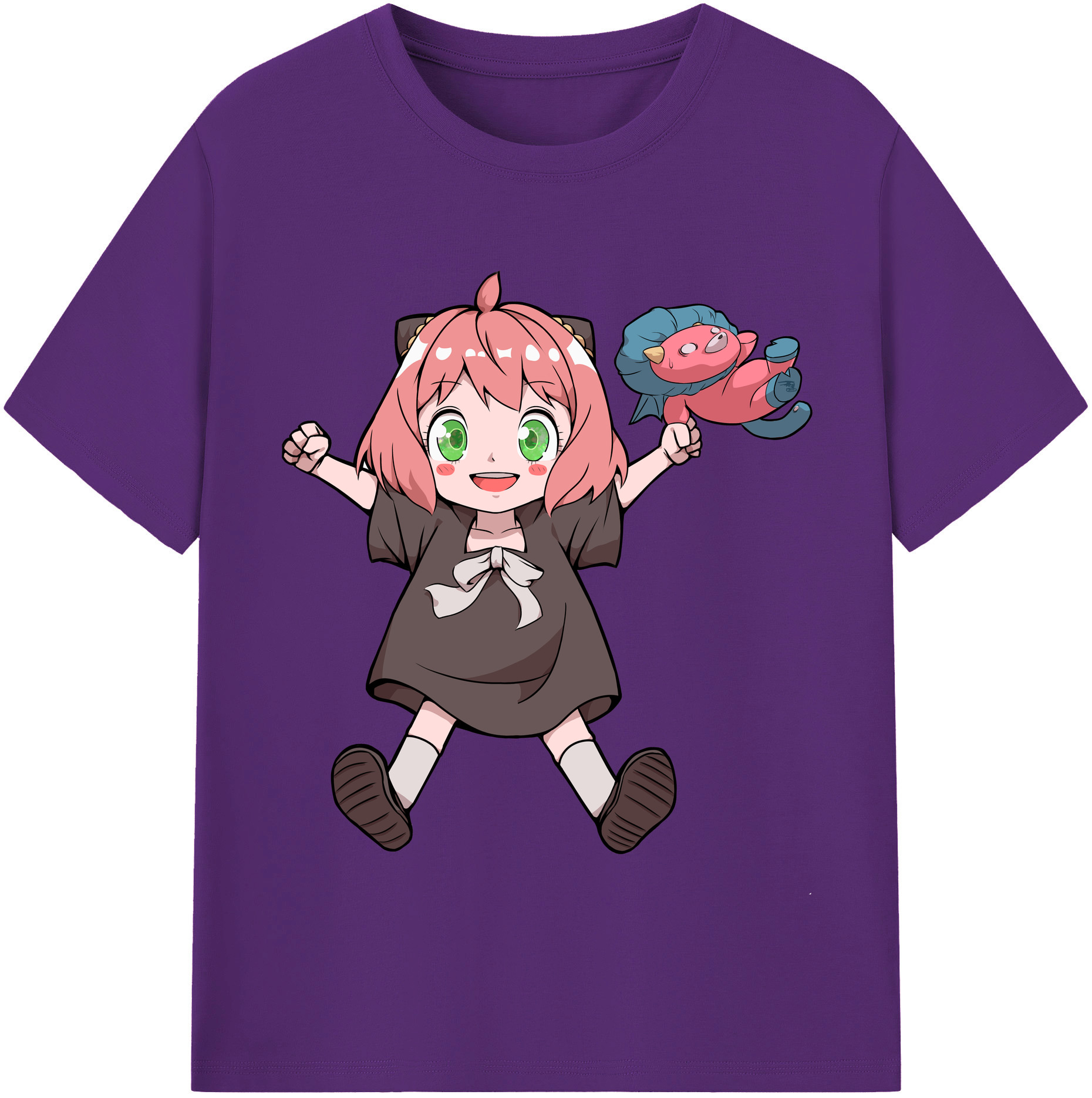 （画像用） SPY×FAMILY间谍家家酒 綿100％半袖Tシャツ（フロントプリント）