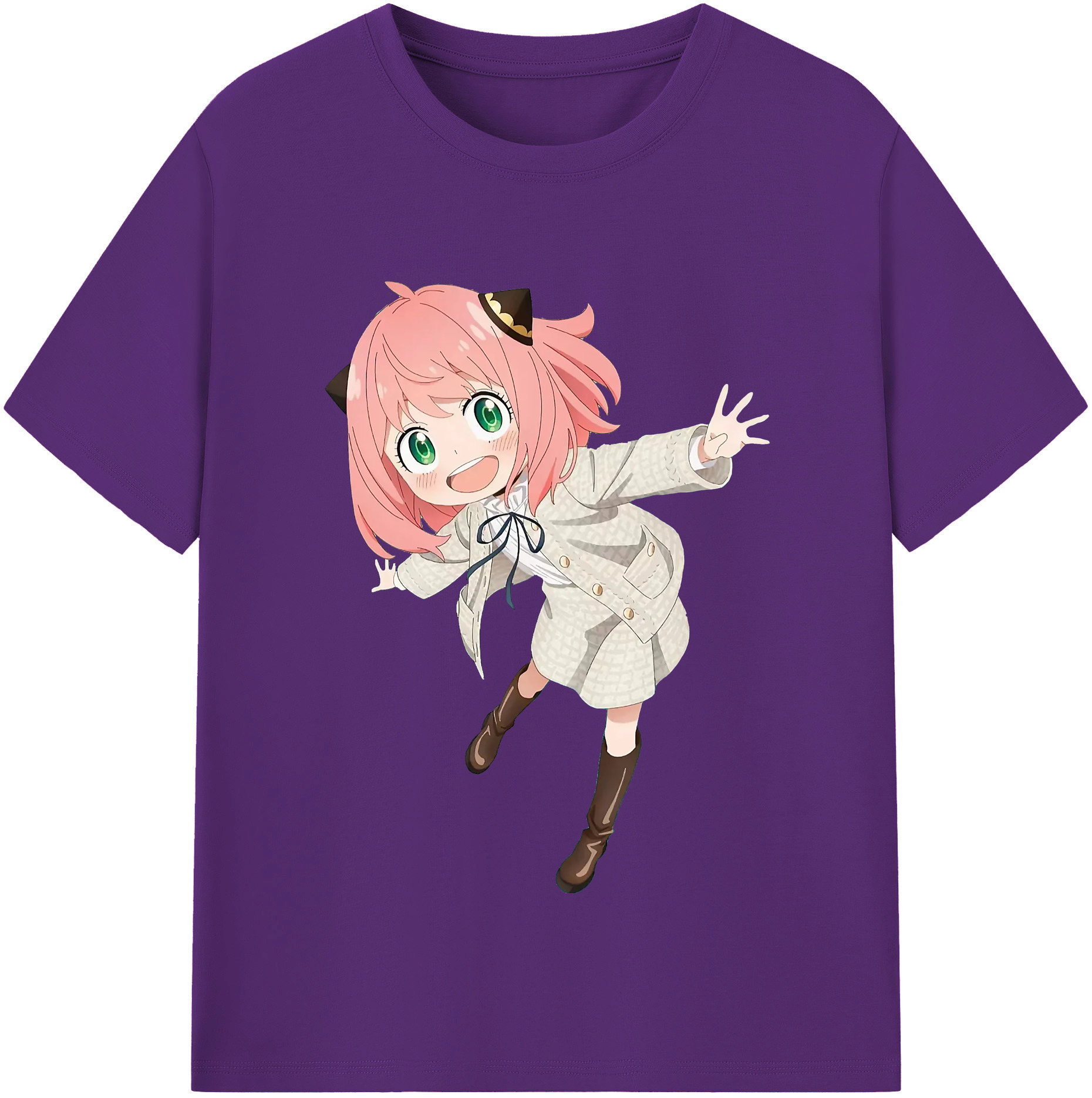 （画像用） SPY×FAMILY间谍家家酒 綿100％半袖Tシャツ（フロントプリント）