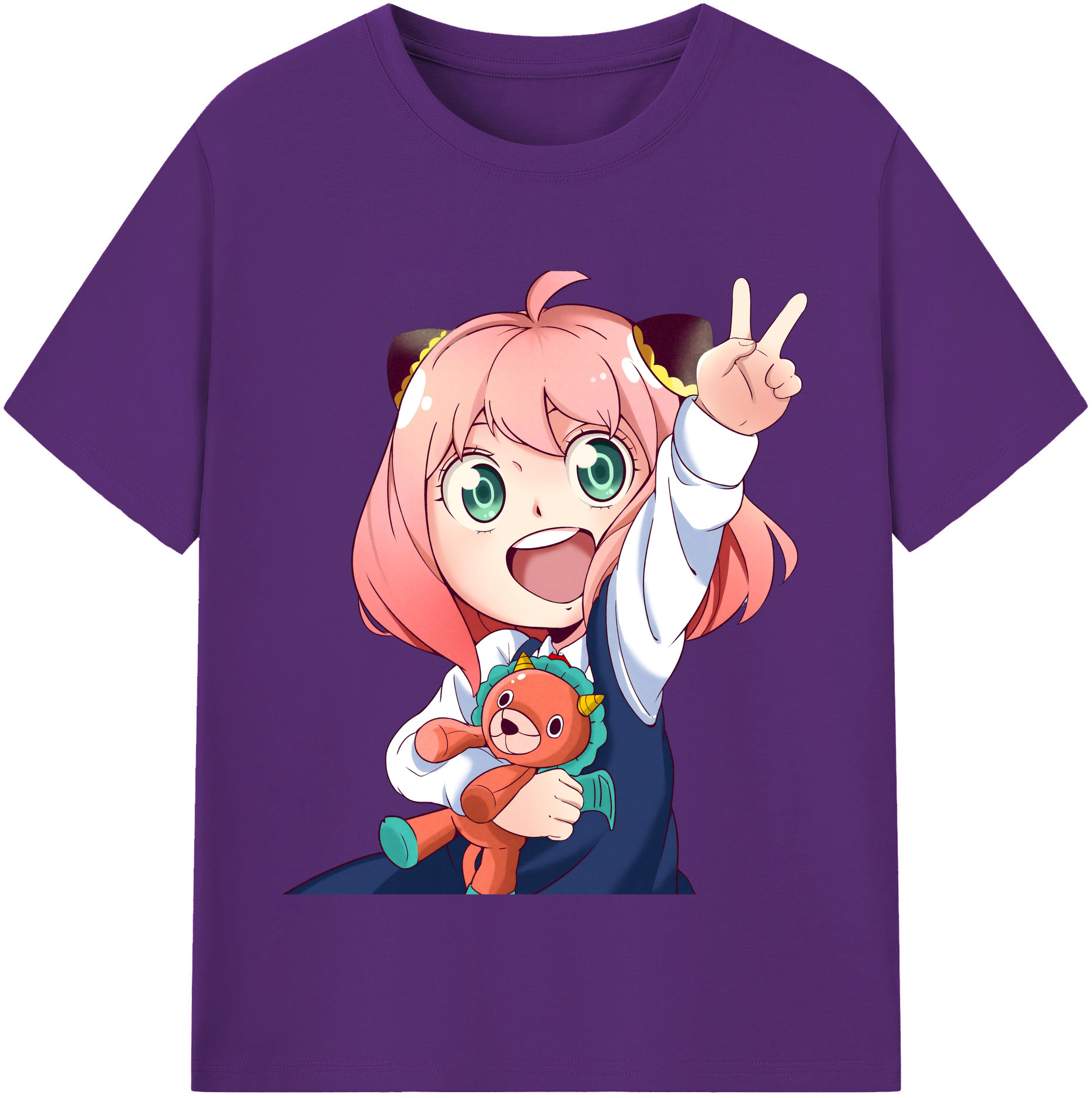 （画像用） SPY×FAMILY间谍家家酒 綿100％半袖Tシャツ（フロントプリント）